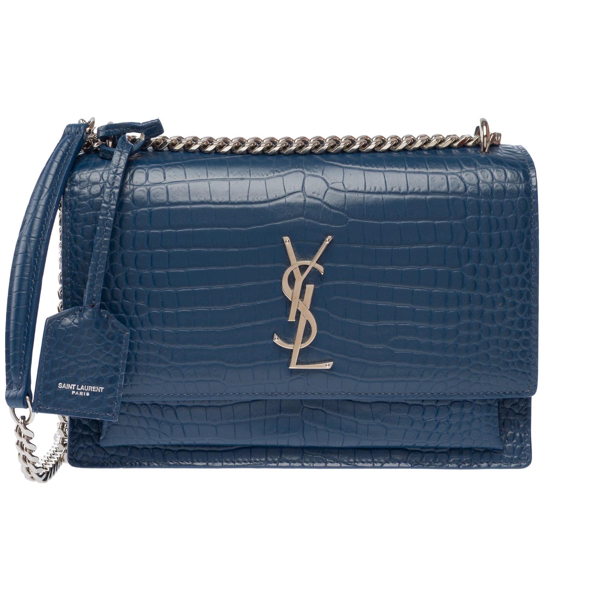 Sac YVES SAINT LAURENT en Cuir Bleu - 103782