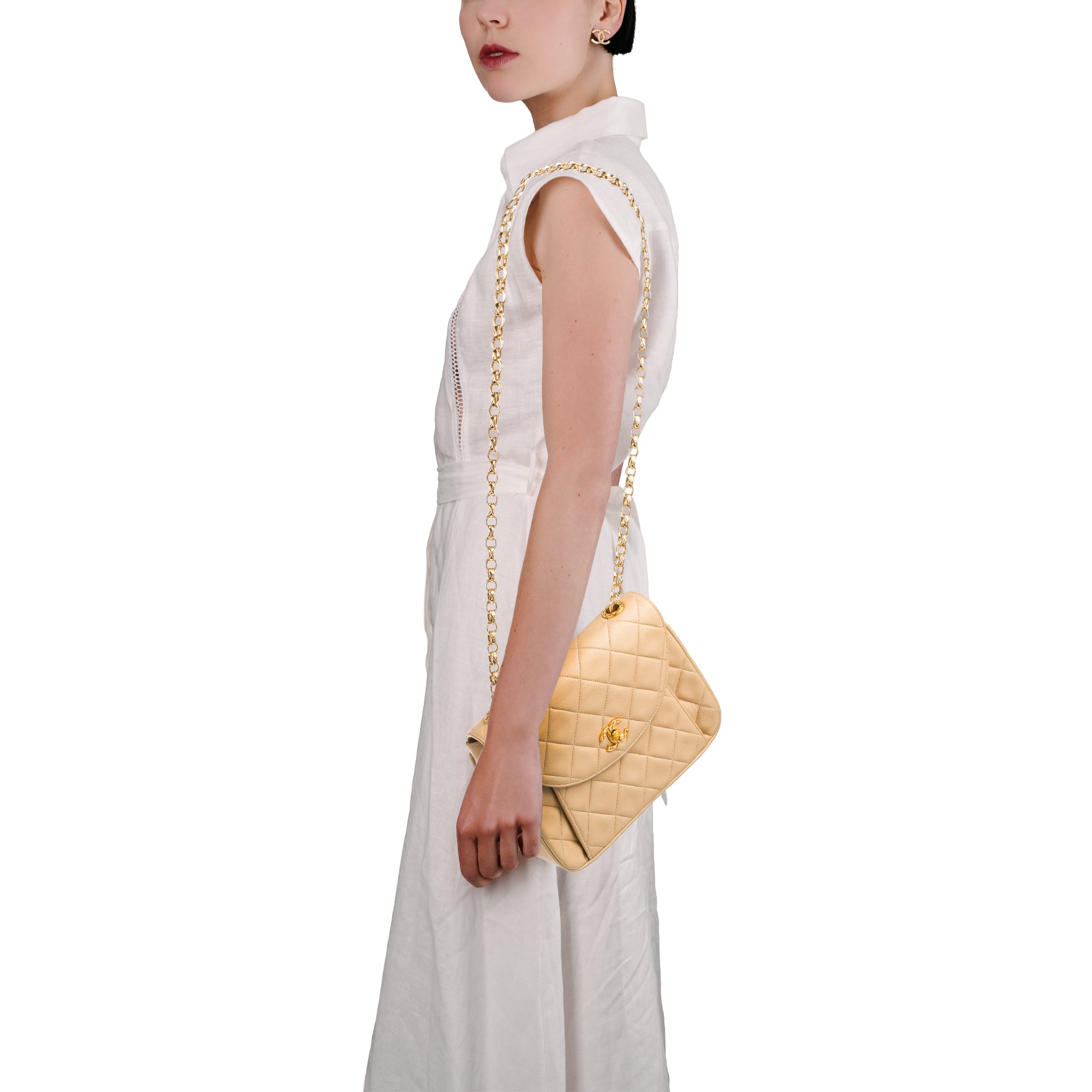 Sac CHANEL en Cuir Beige - 103772