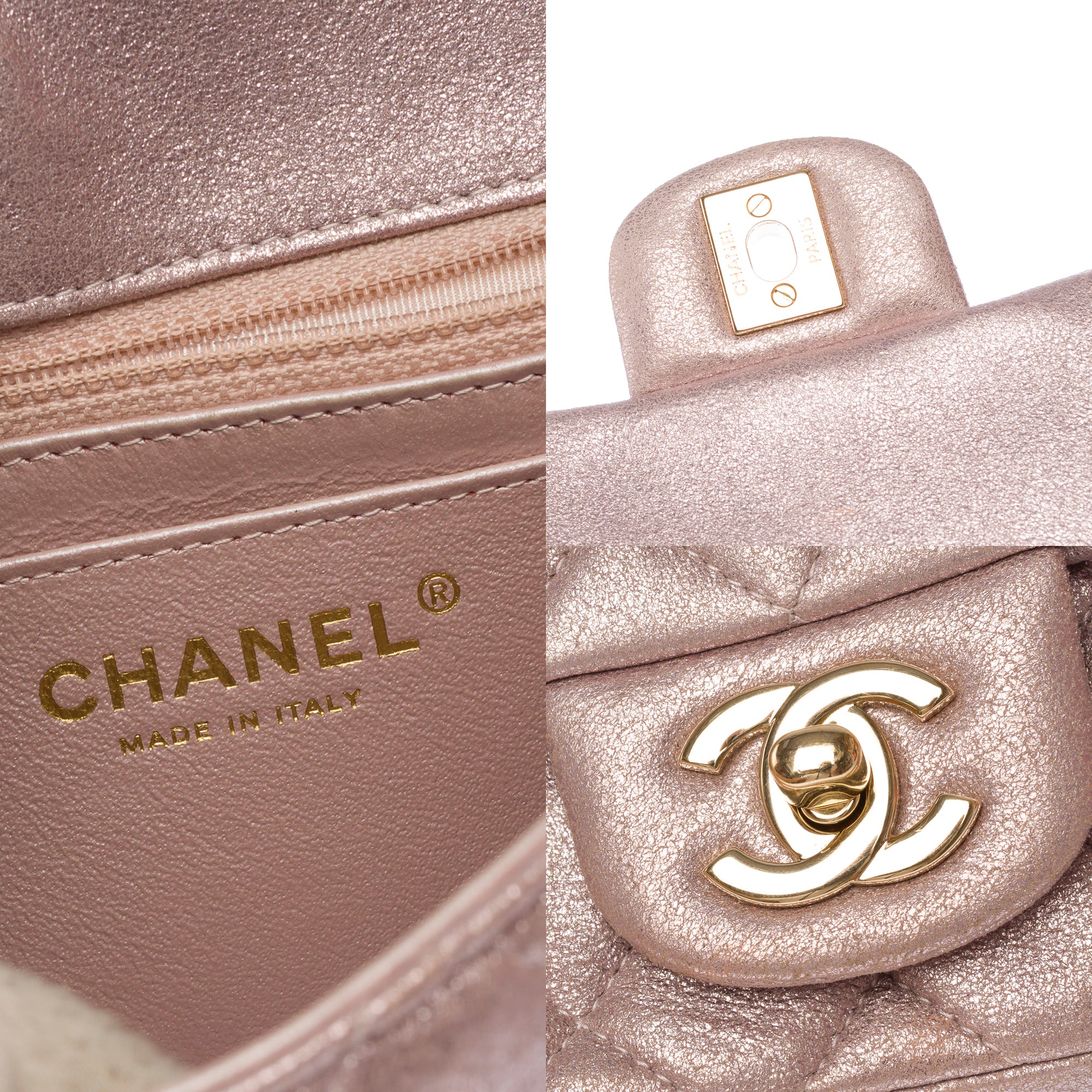 Sac CHANEL Timeless/Classique en Cuir Rose - 103774