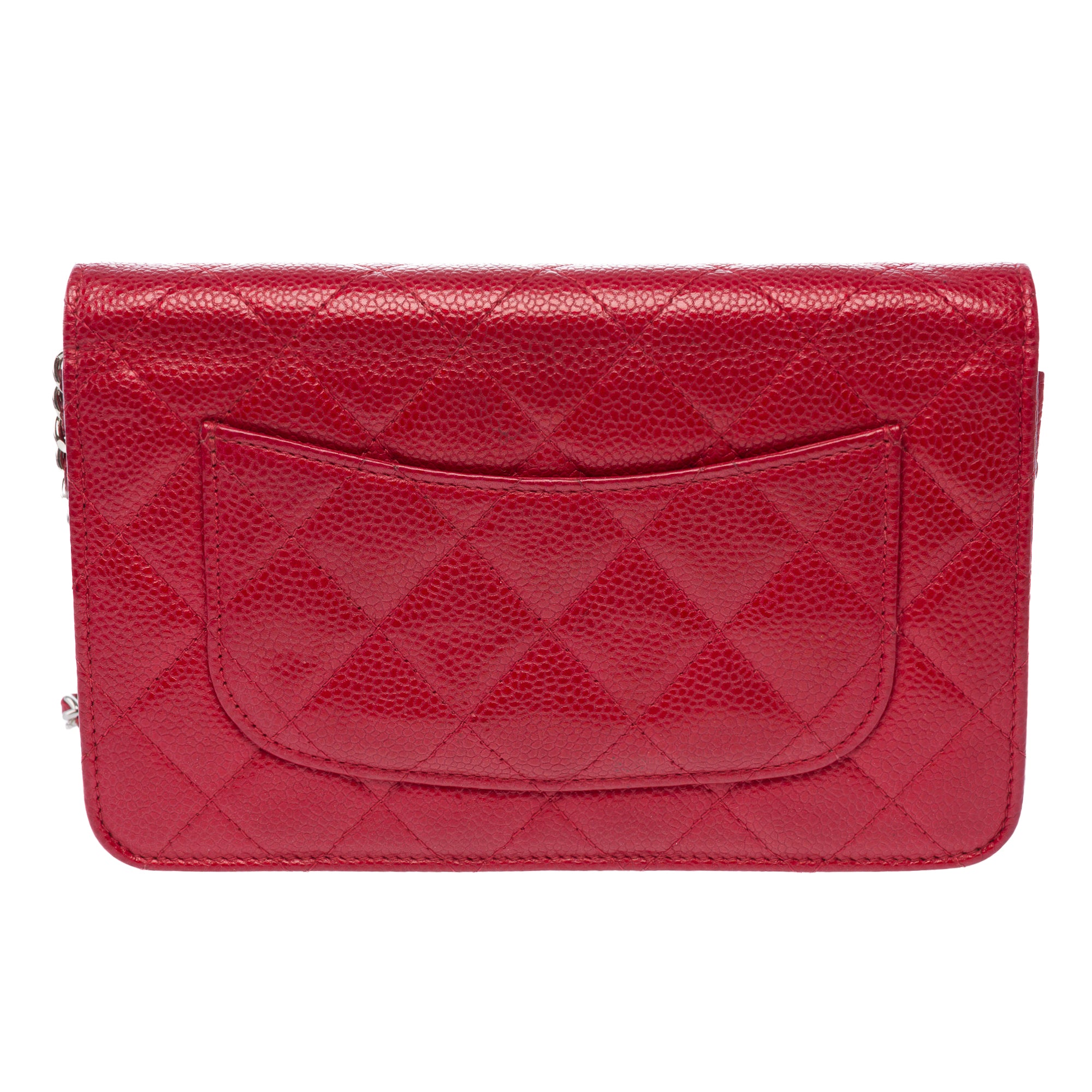 Sac CHANEL Wallet on Chain en Cuir Rouge - 103777