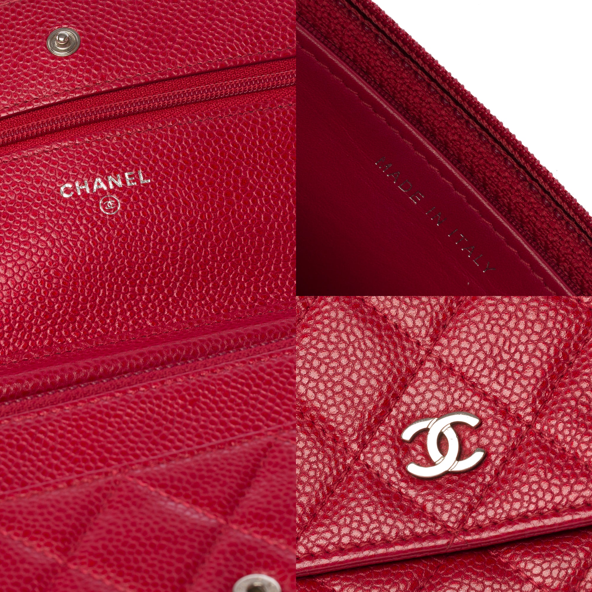Sac CHANEL Wallet on Chain en Cuir Rouge - 103777