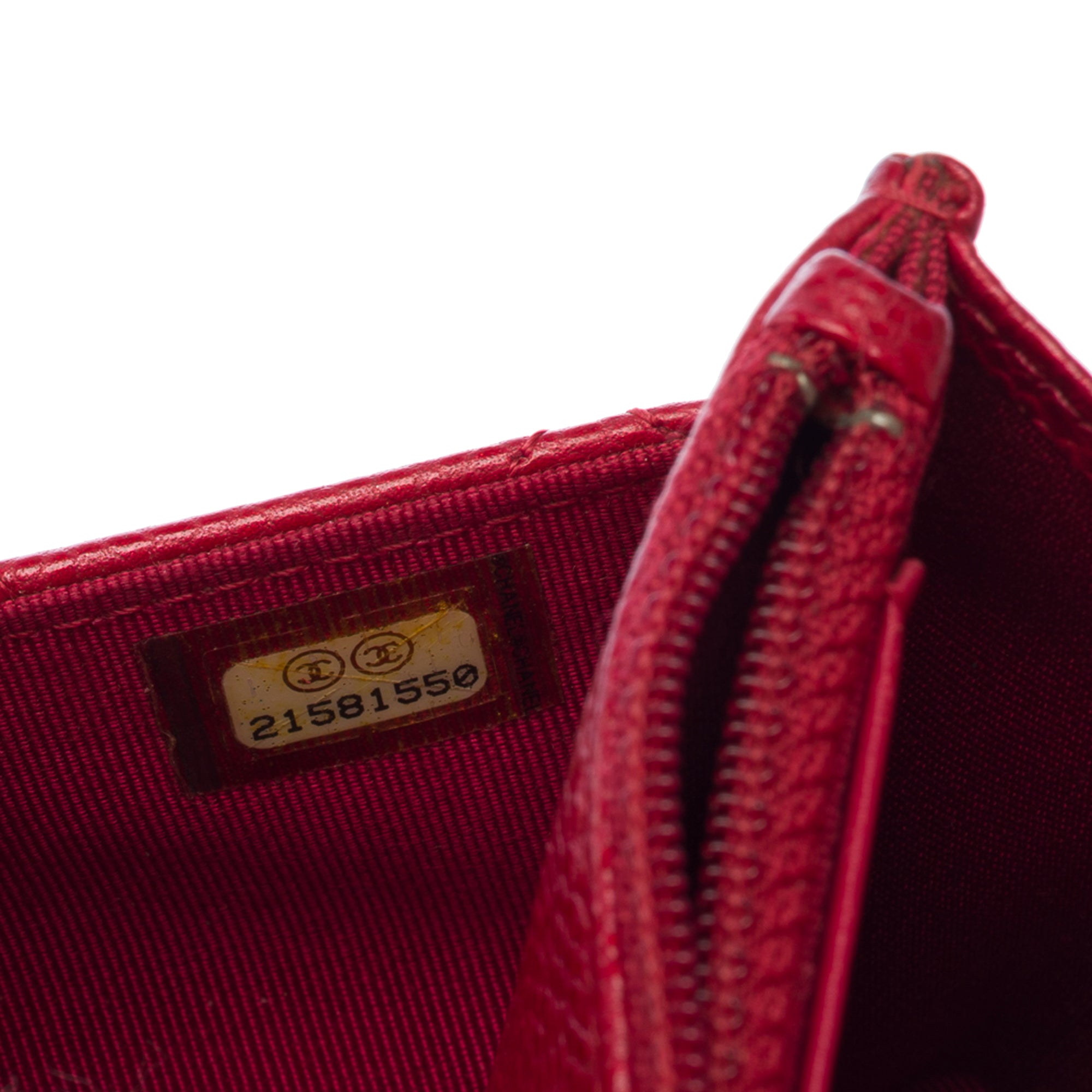 Sac CHANEL Wallet on Chain en Cuir Rouge - 103777