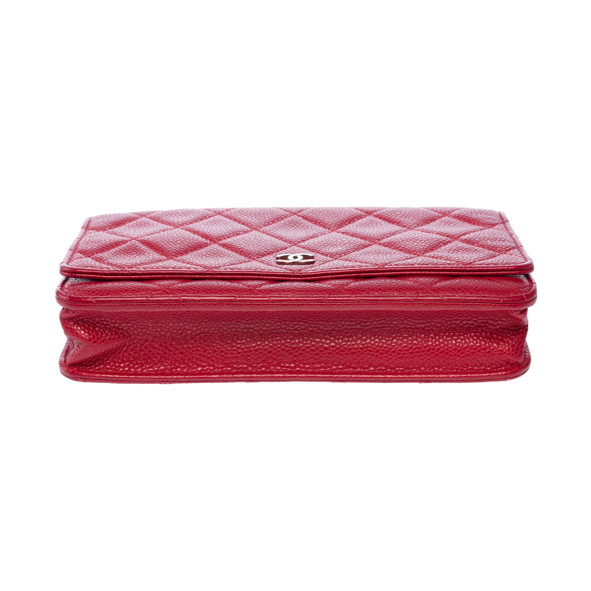 Sac CHANEL Wallet on Chain en Cuir Rouge - 103777