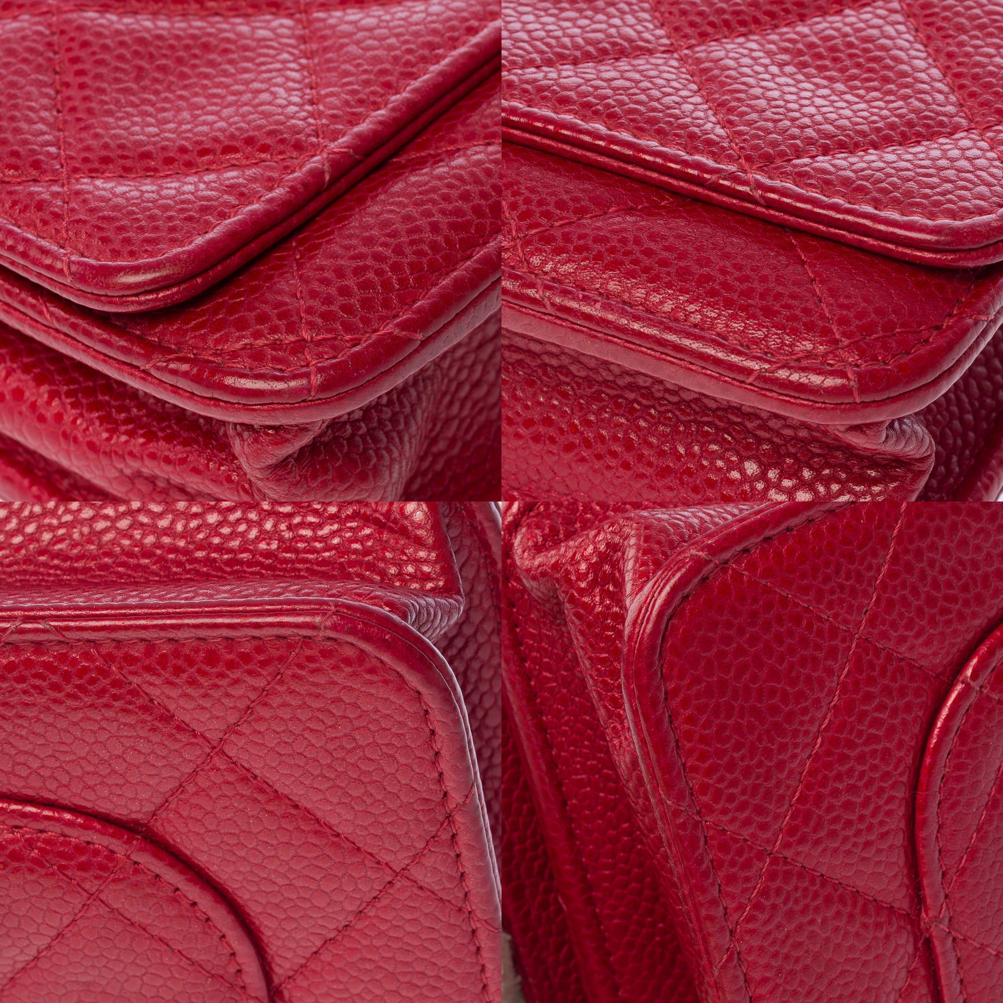Sac CHANEL Wallet on Chain en Cuir Rouge - 103777