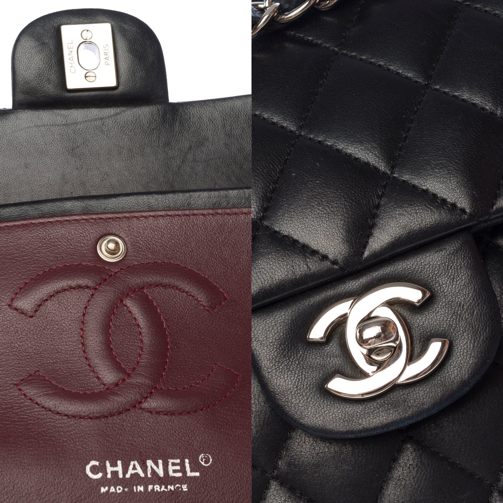 Sac CHANEL Timeless/Classique en Cuir Noir - 103778