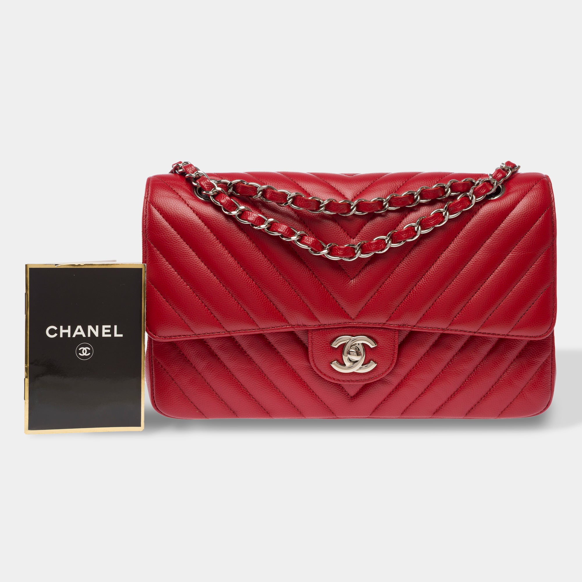 Sac CHANEL Timeless/Classique en Cuir Rouge - 103776