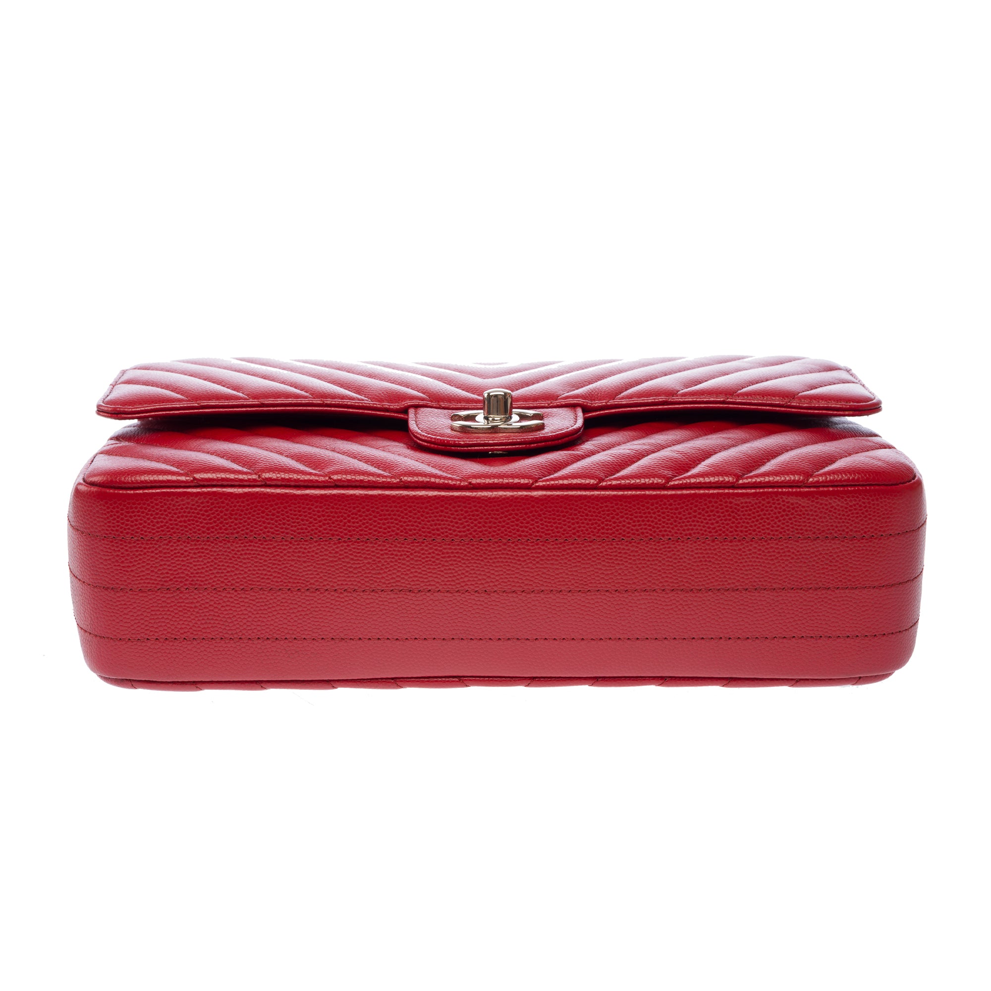 Sac CHANEL Timeless/Classique en Cuir Rouge - 103776