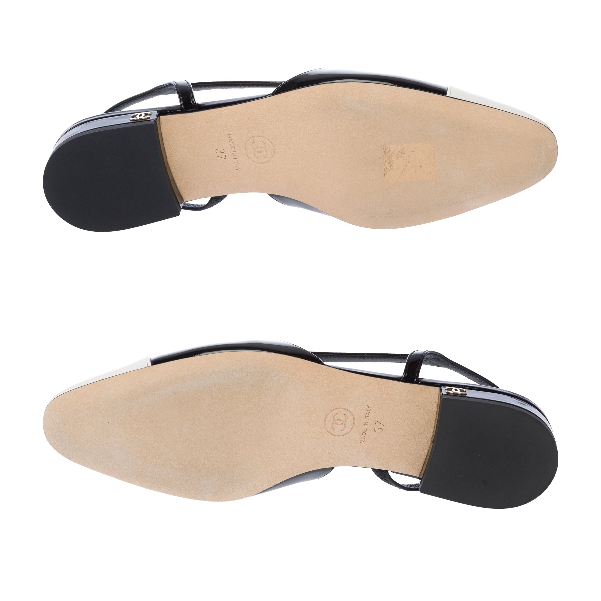 Chaussure CHANEL Slingback en Cuir Noir - 103787