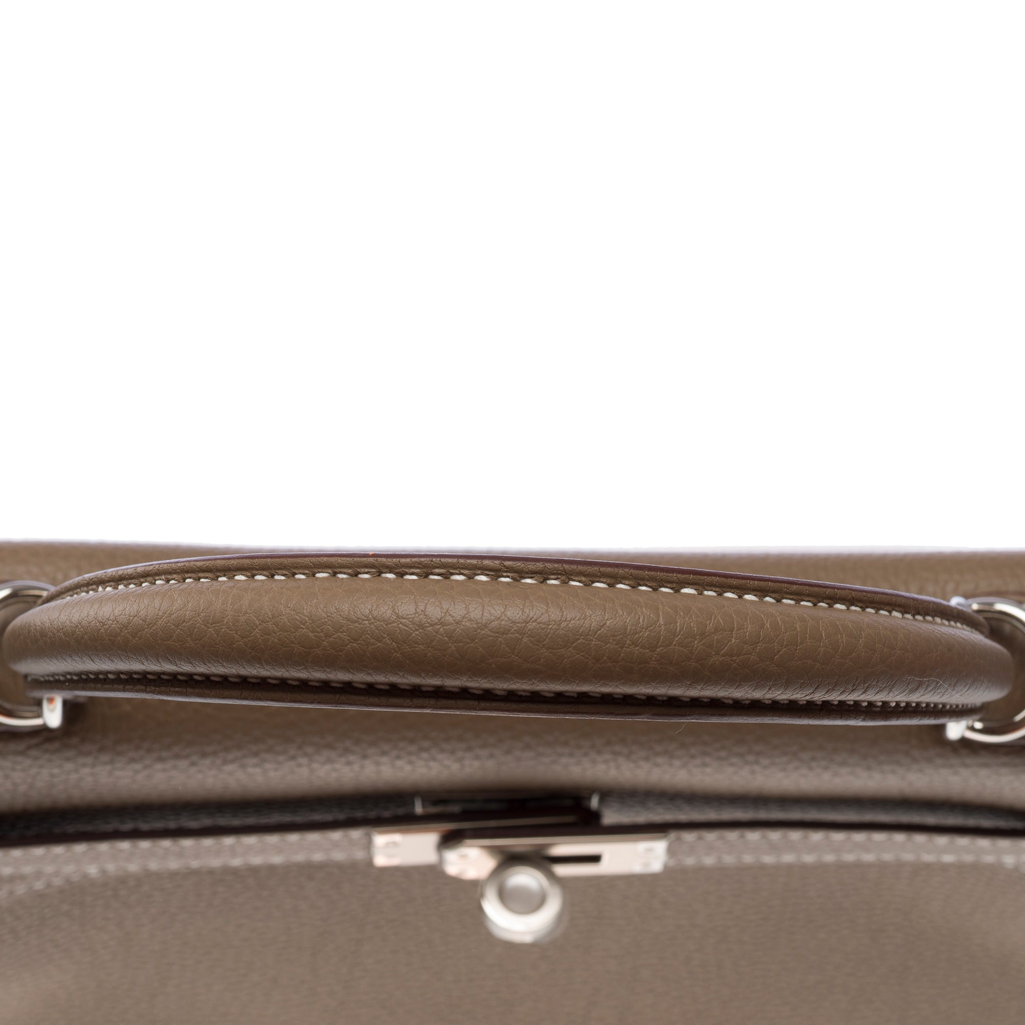 Sac HERMES Kelly 25 en Cuir Étoupe - 103789