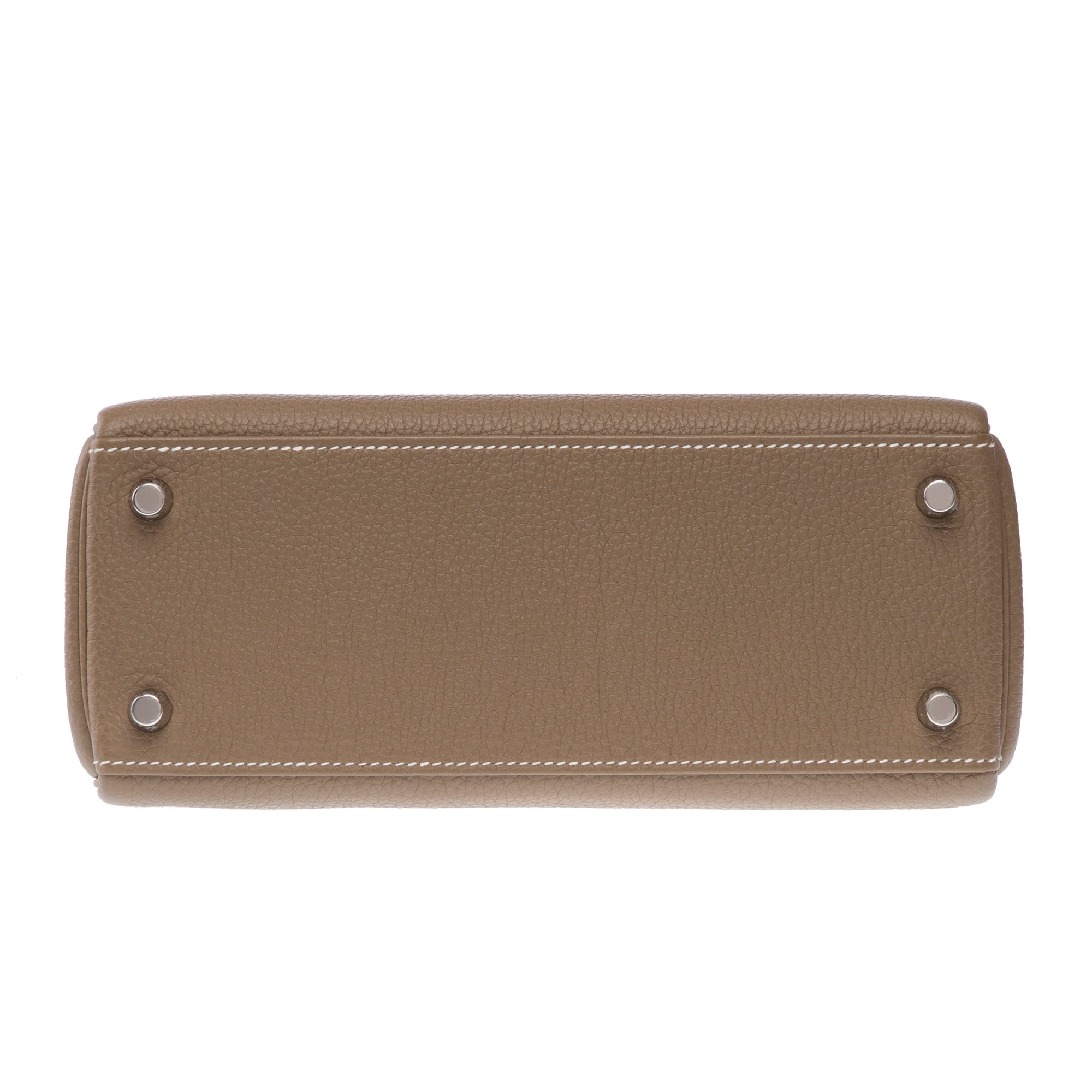 Sac HERMES Kelly 25 en Cuir Étoupe - 103789