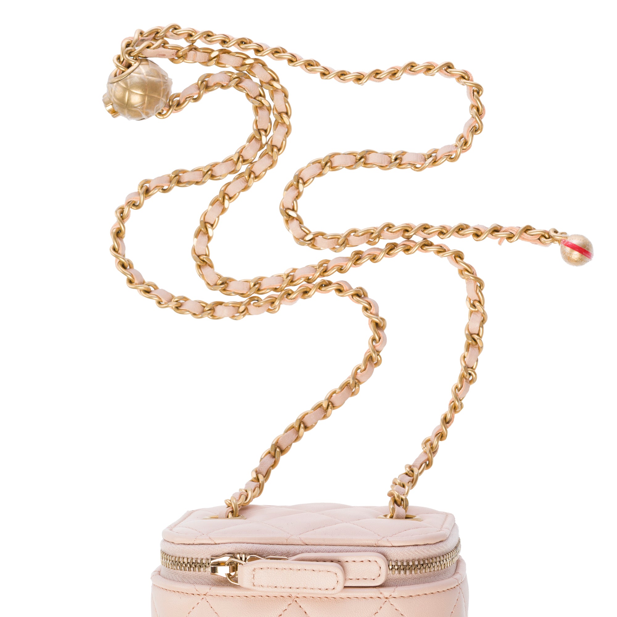 Sac CHANEL Vanity en Cuir Rose - 103784