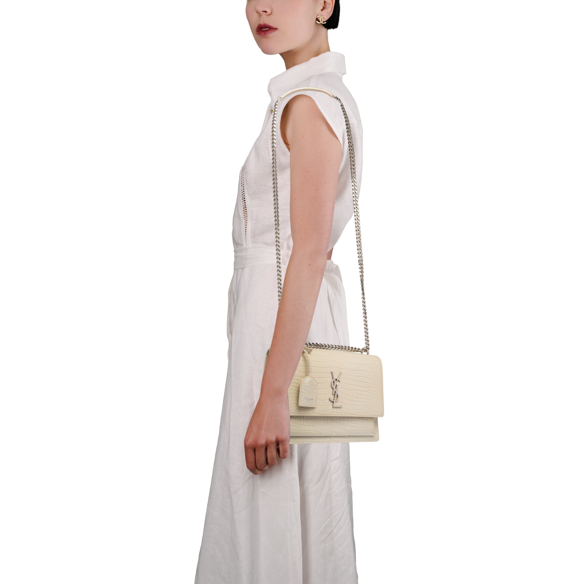 Sac YVES SAINT LAURENT en Cuir Beige - 103693