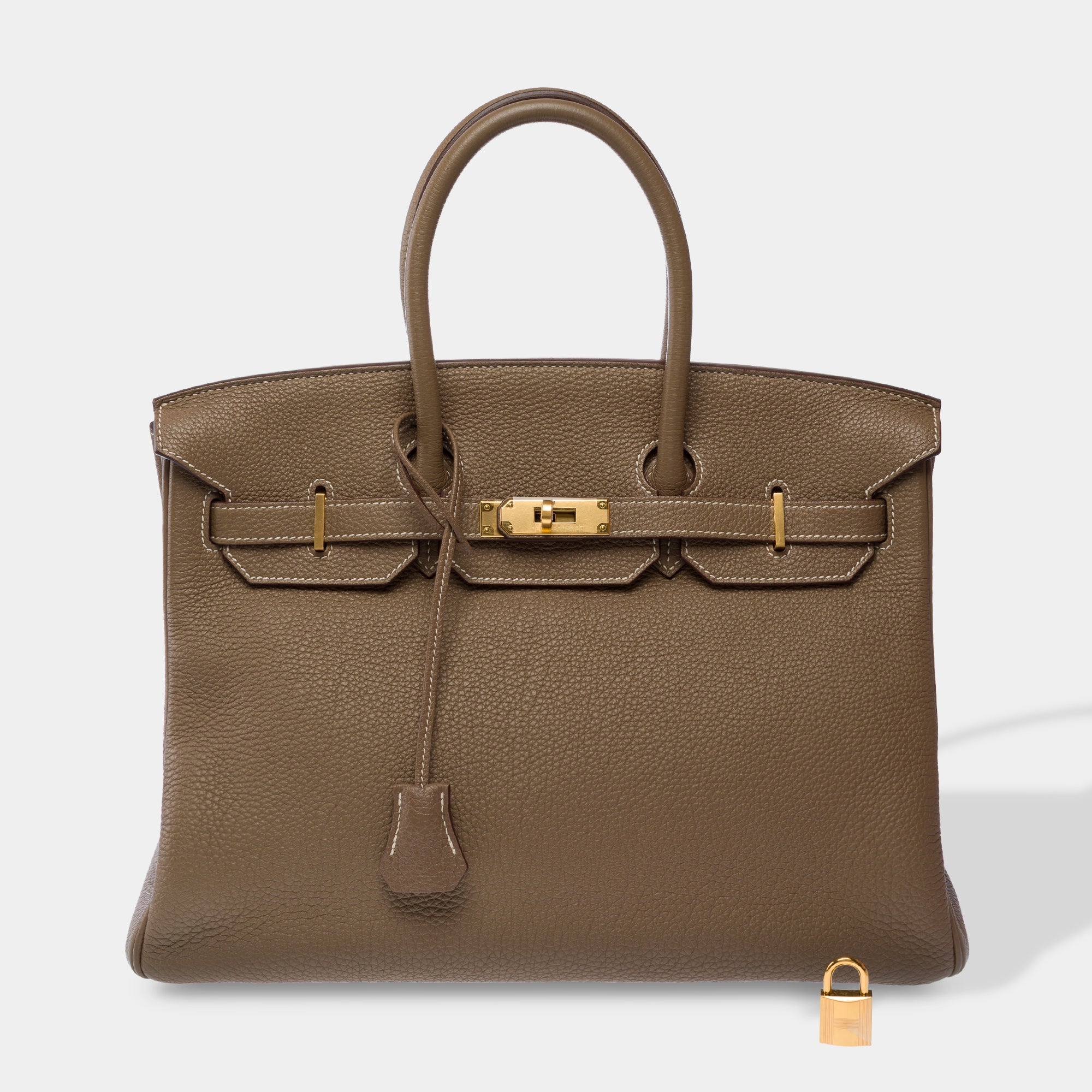 Sac HERMES Birkin 35 en Cuir Étoupe - 103793