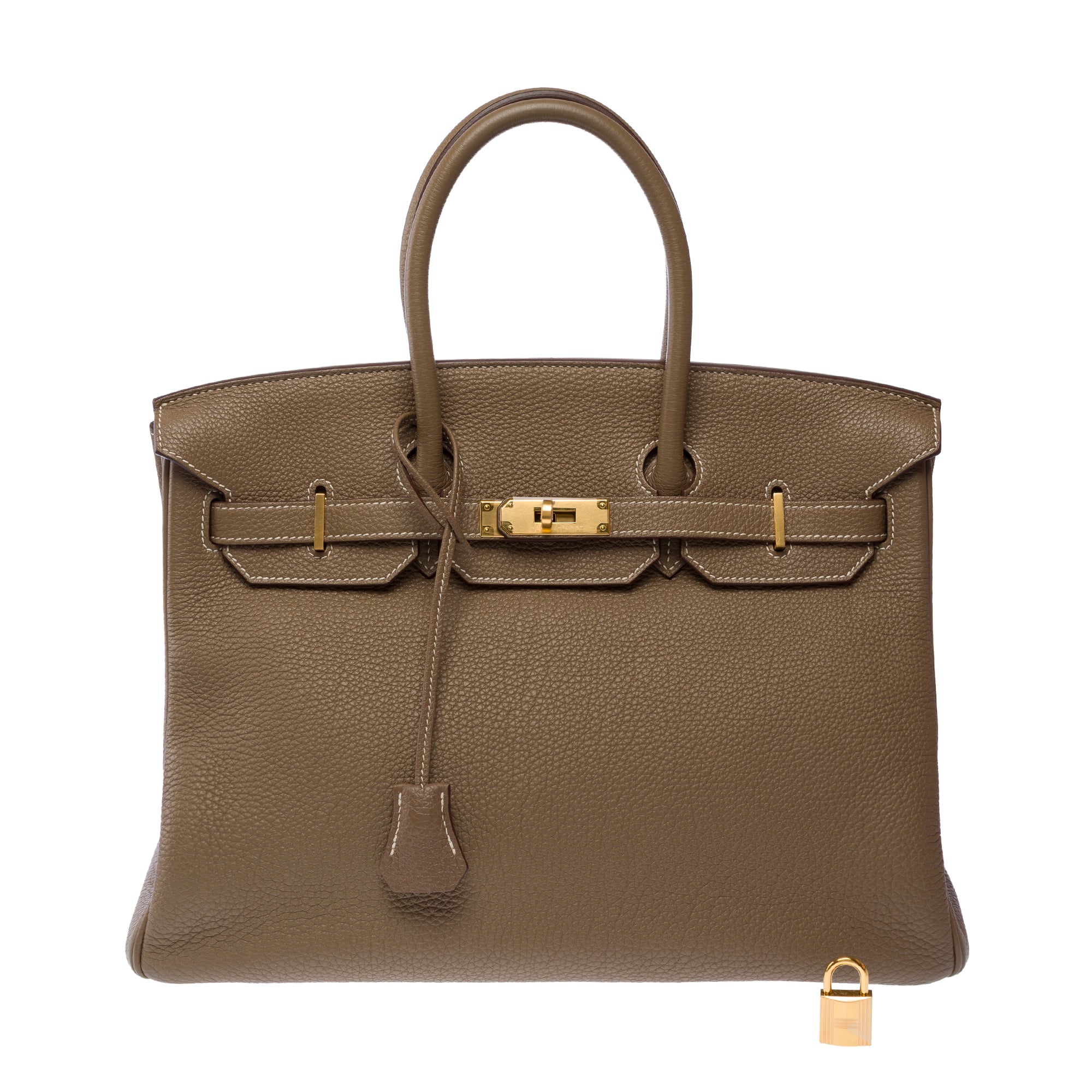 Sac HERMES Birkin 35 en Cuir Étoupe - 103793