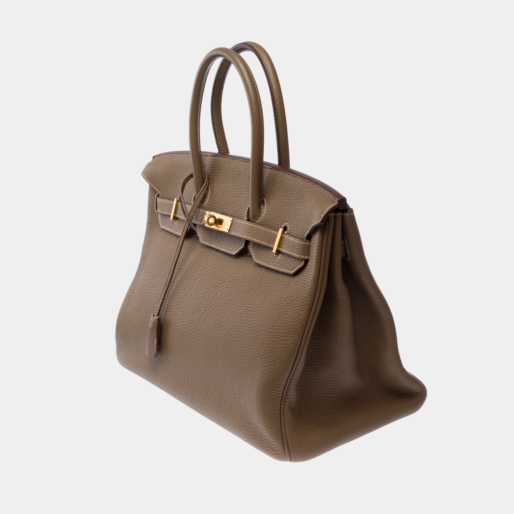 Sac HERMES Birkin 35 en Cuir Étoupe - 103793