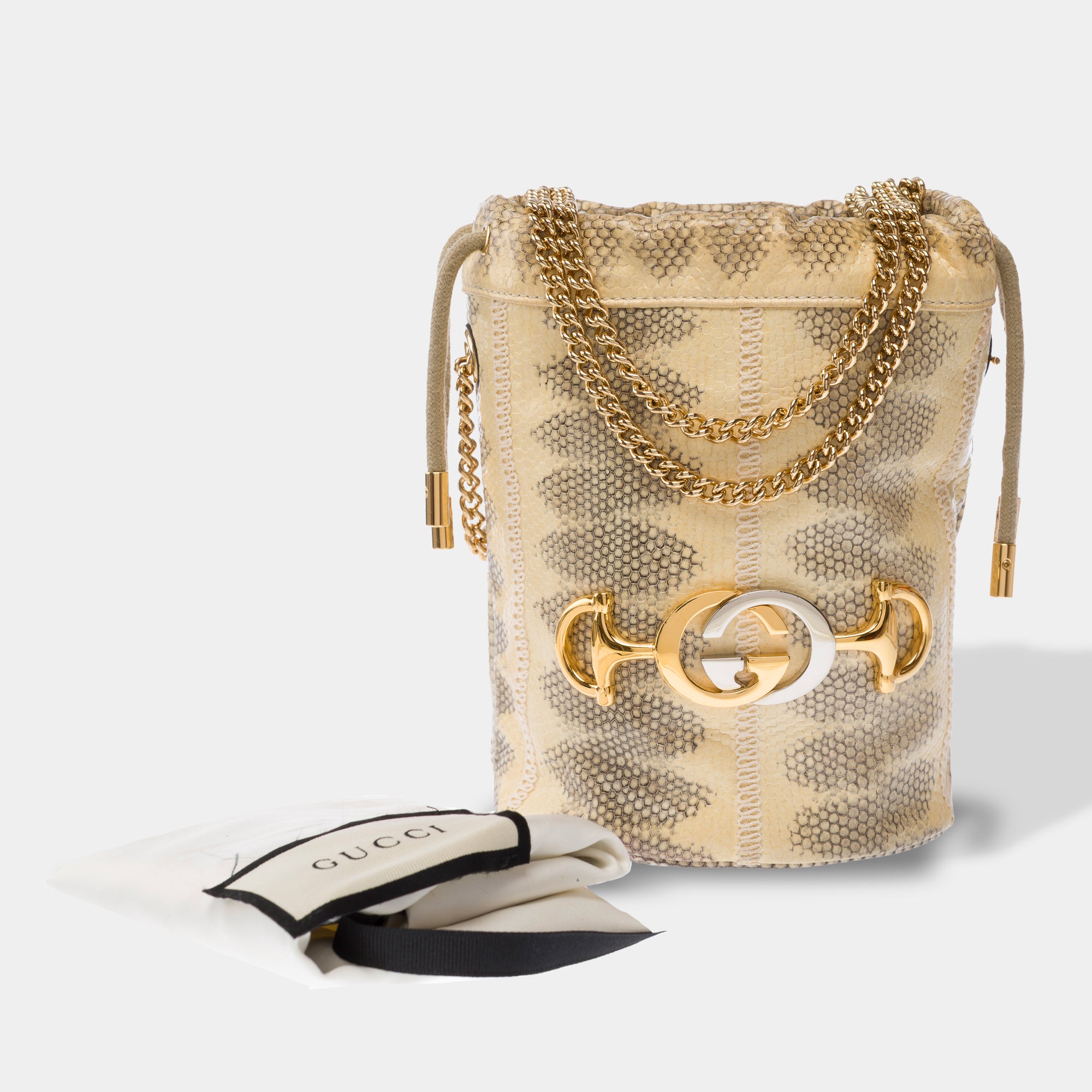 Sac GUCCI Zumi en Cuir Beige - 103795