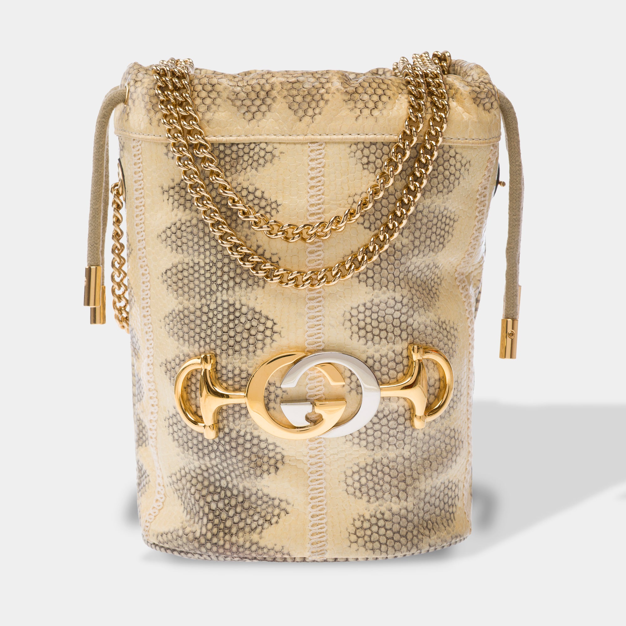 Sac GUCCI Zumi en Cuir Beige - 103795