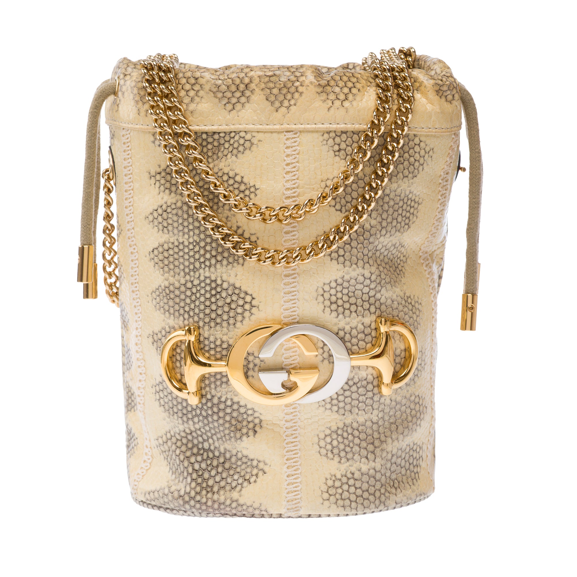 Sac GUCCI Zumi en Cuir Beige - 103795