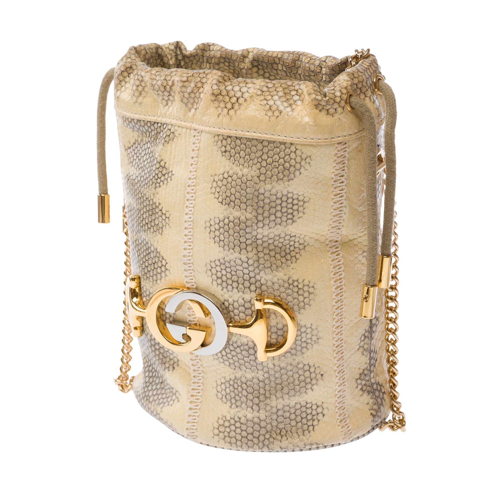 Sac GUCCI Zumi en Cuir Beige - 103795