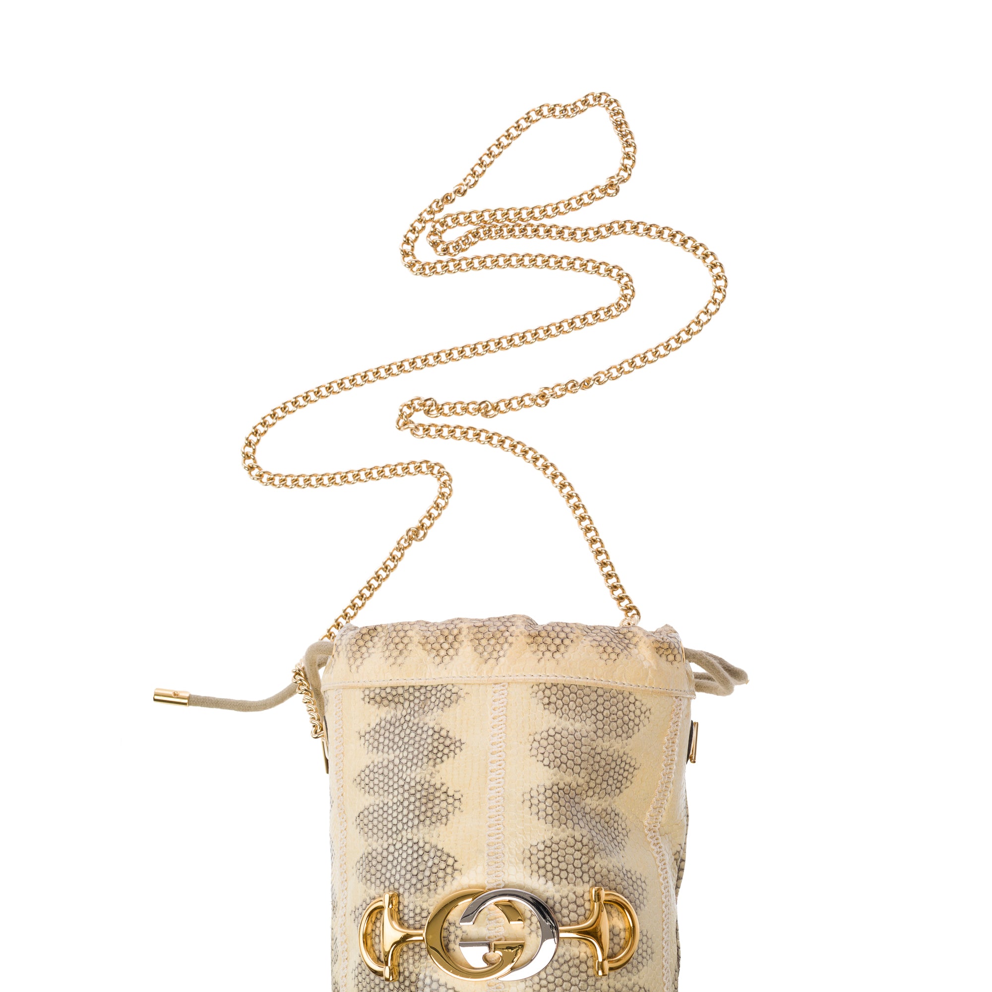 Sac GUCCI Zumi en Cuir Beige - 103795