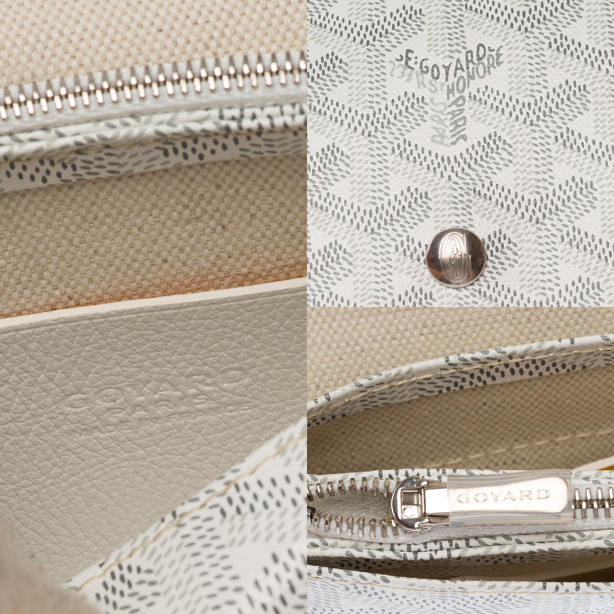 Sac GOYARD en Toile Blanc - 103797