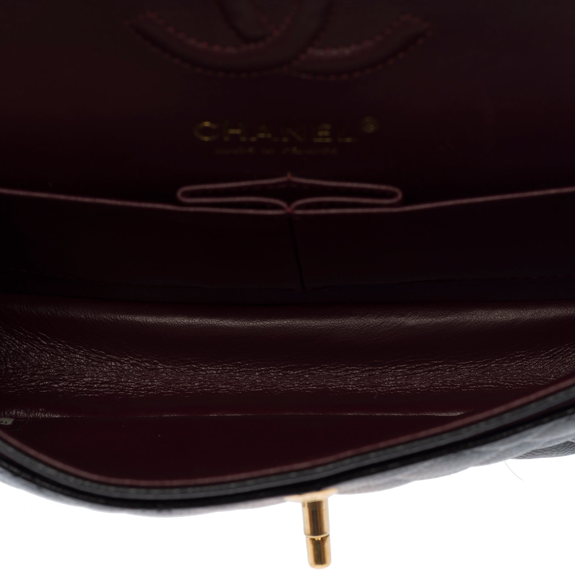Sac CHANEL Timeless/Classique en Cuir Noir - 103814