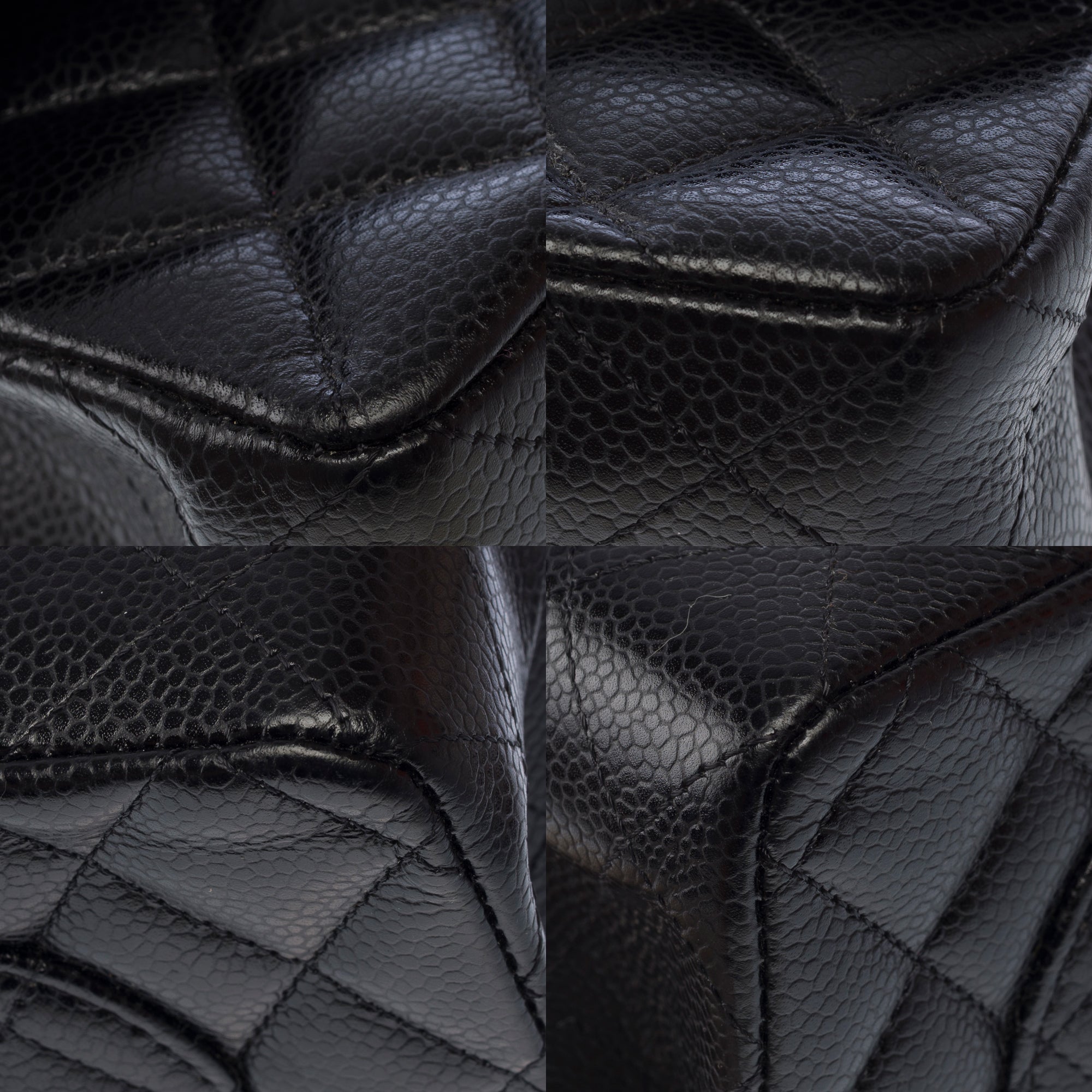Sac CHANEL Timeless/Classique en Cuir Noir - 103814