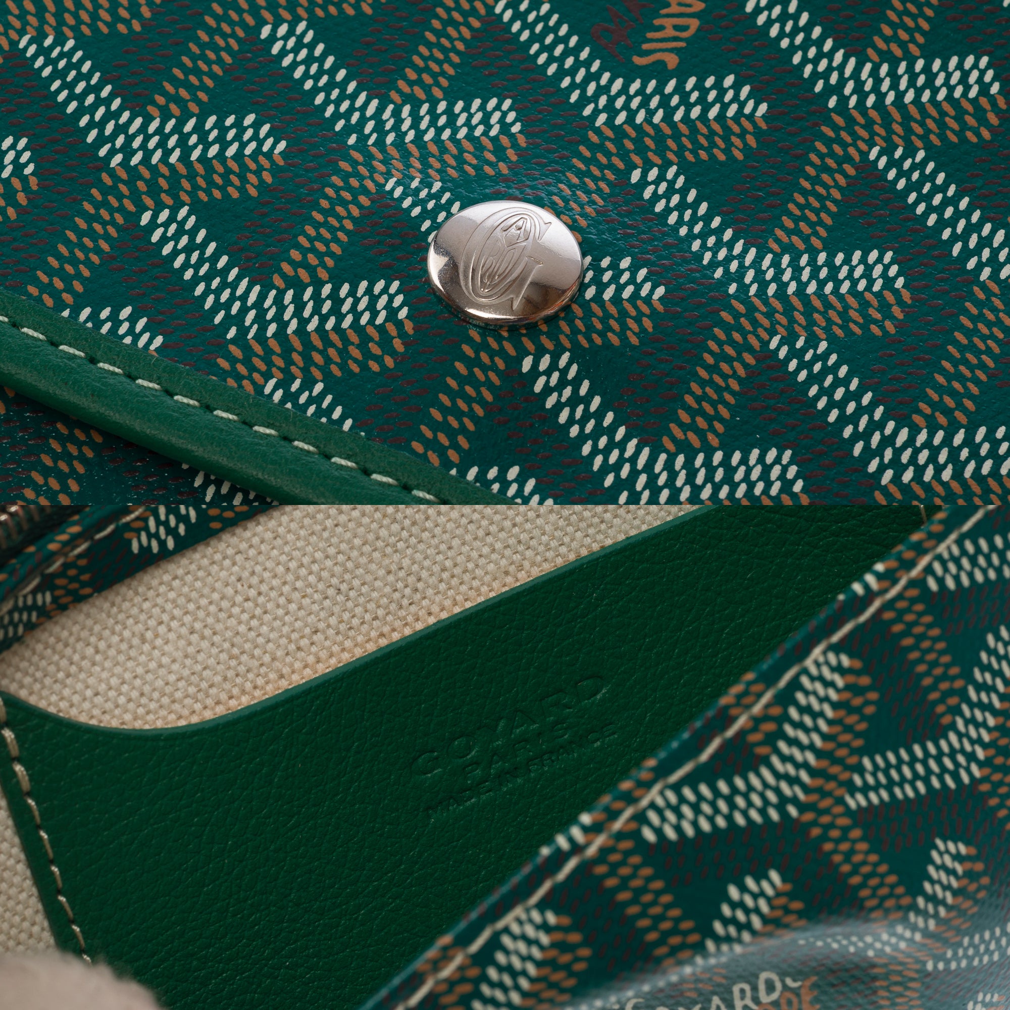 Sac GOYARD en Toile Vert - 103807