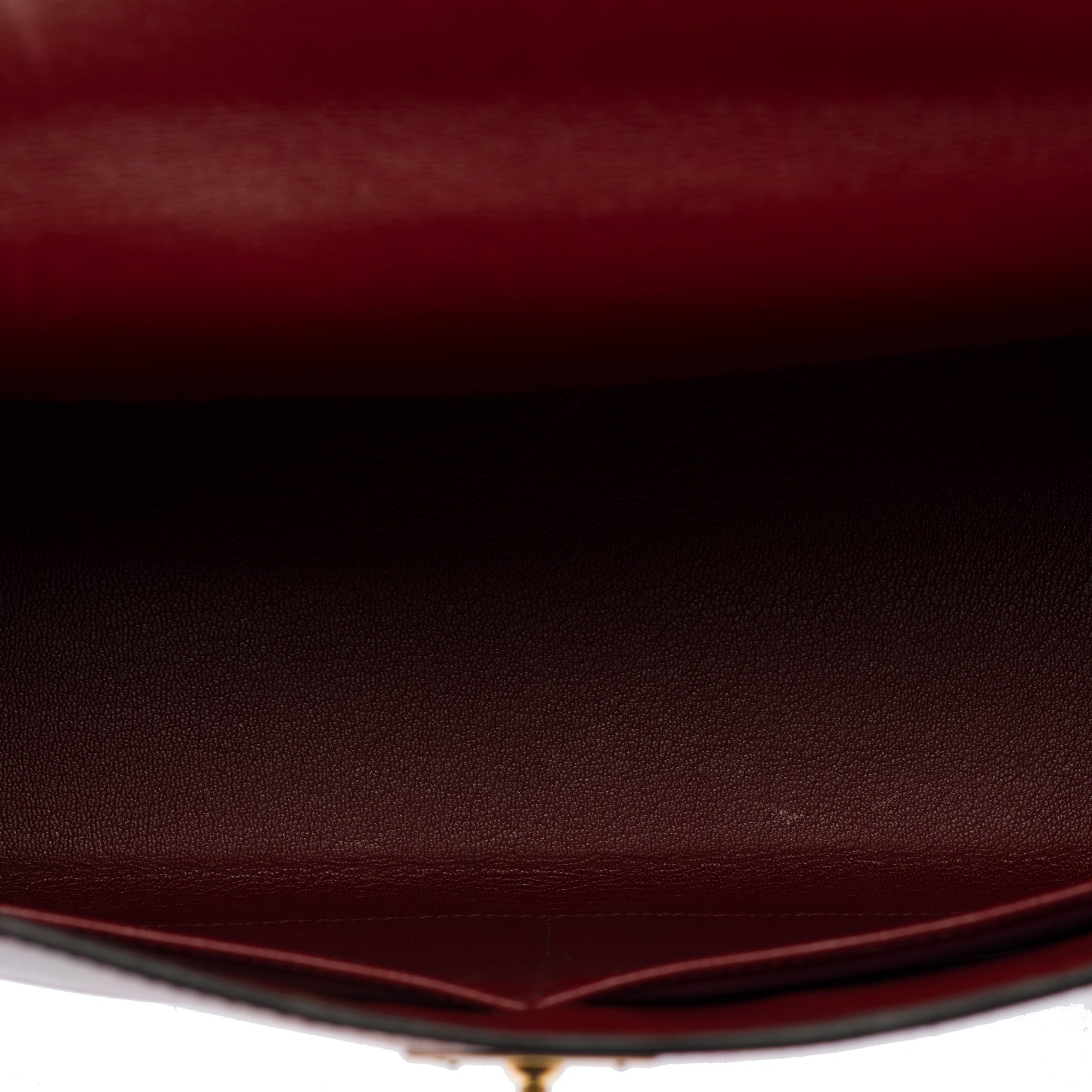 Sac HERMES Kelly 32 en Cuir Bordeaux - 103788