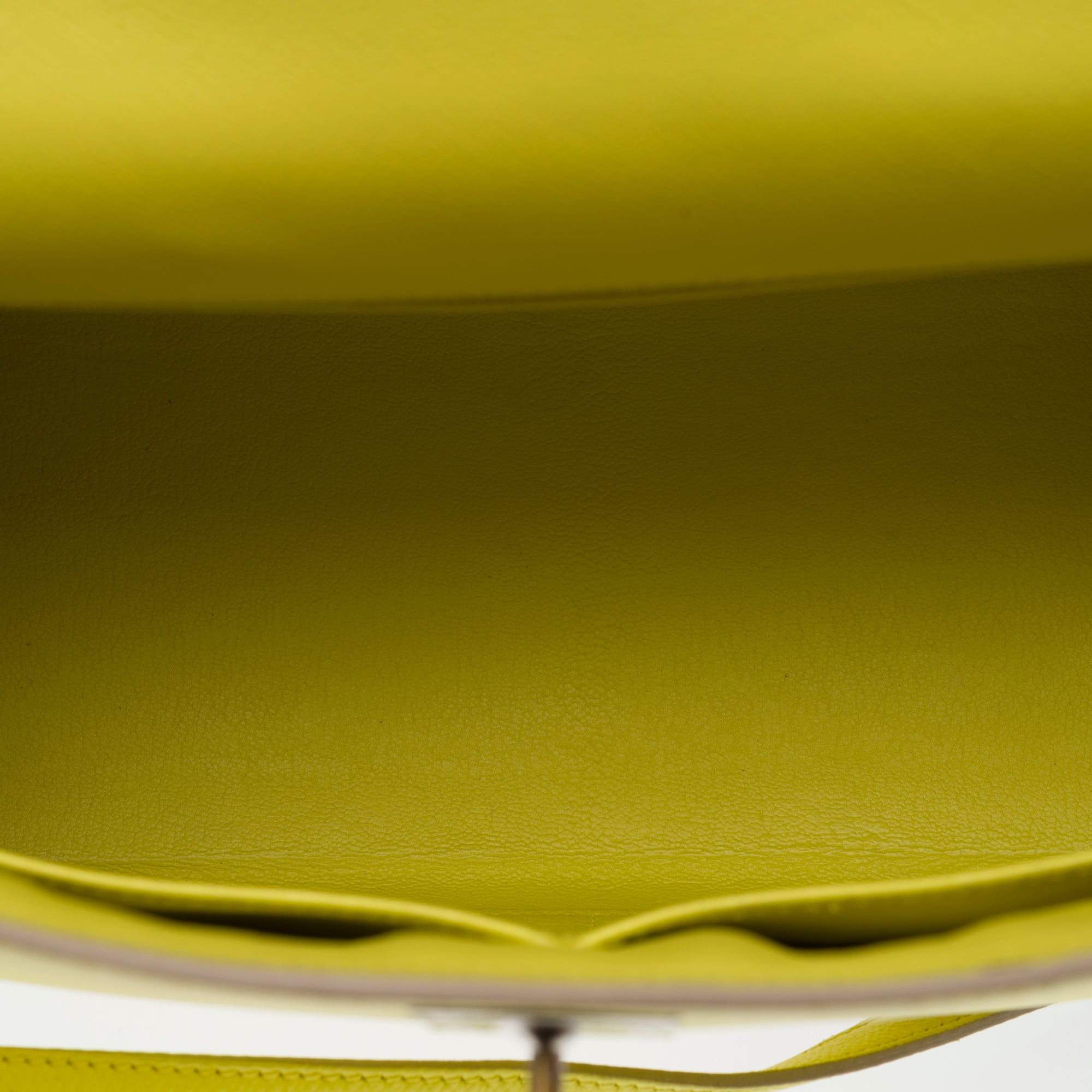 Sac HERMES Kelly 32 en Cuir Jaune - 103818