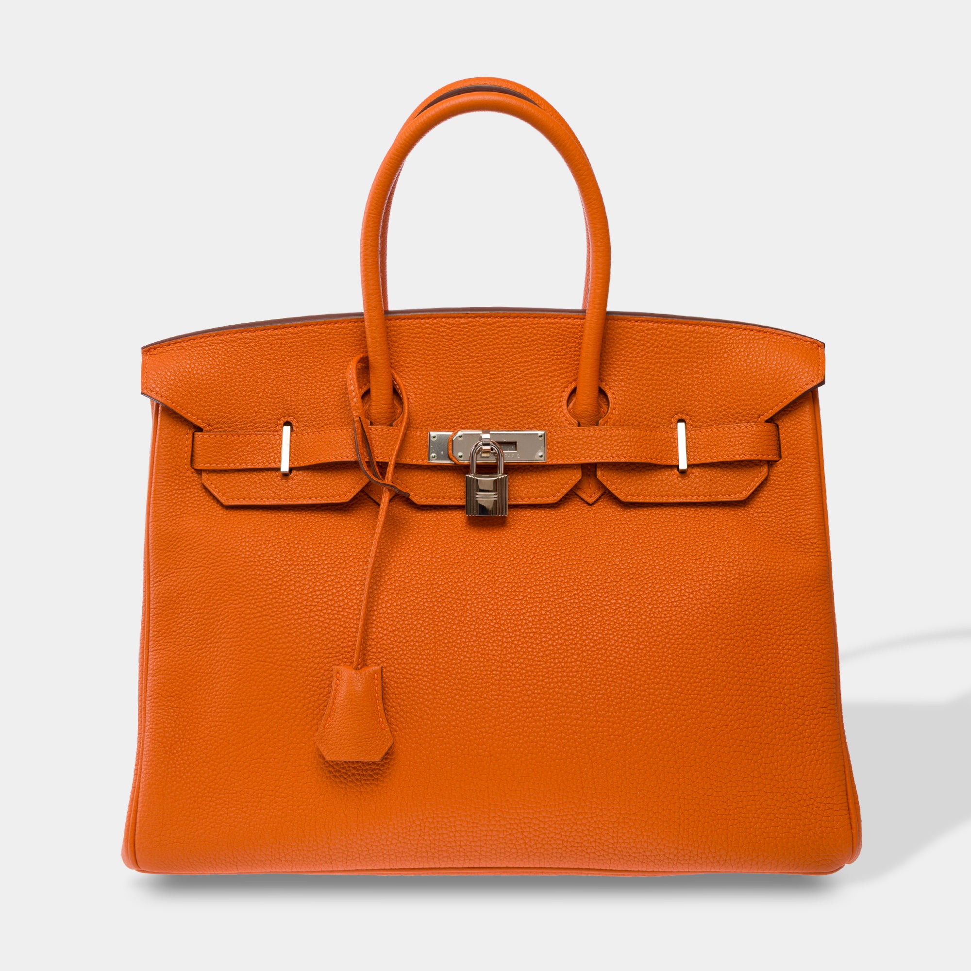 Sac HERMES Birkin 35 en Cuir Orange - 103812