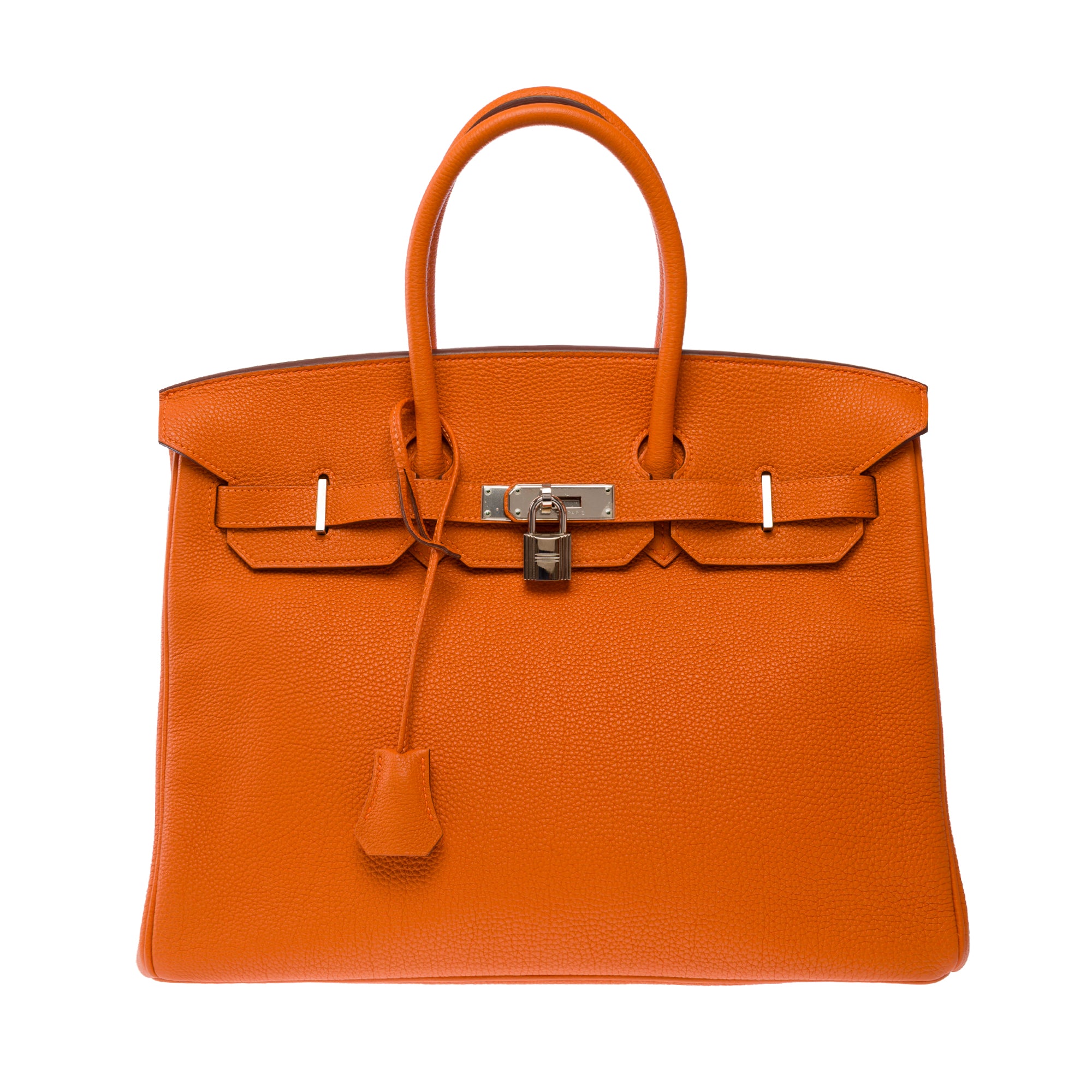 Sac HERMES Birkin 35 en Cuir Orange - 103812
