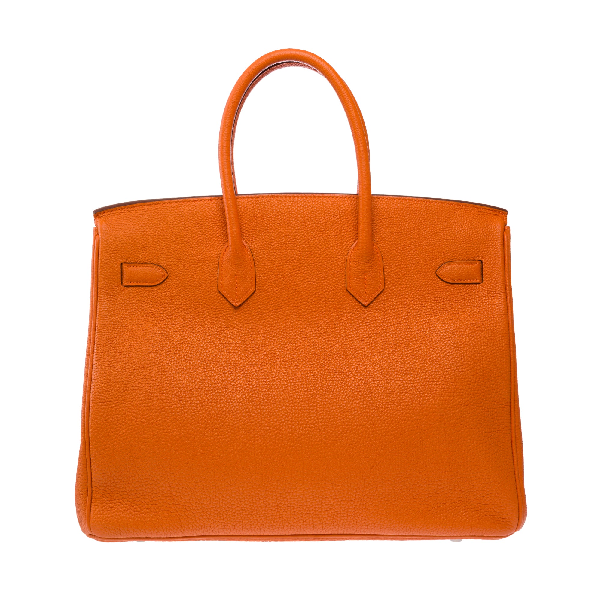 Sac HERMES Birkin 35 en Cuir Orange - 103812