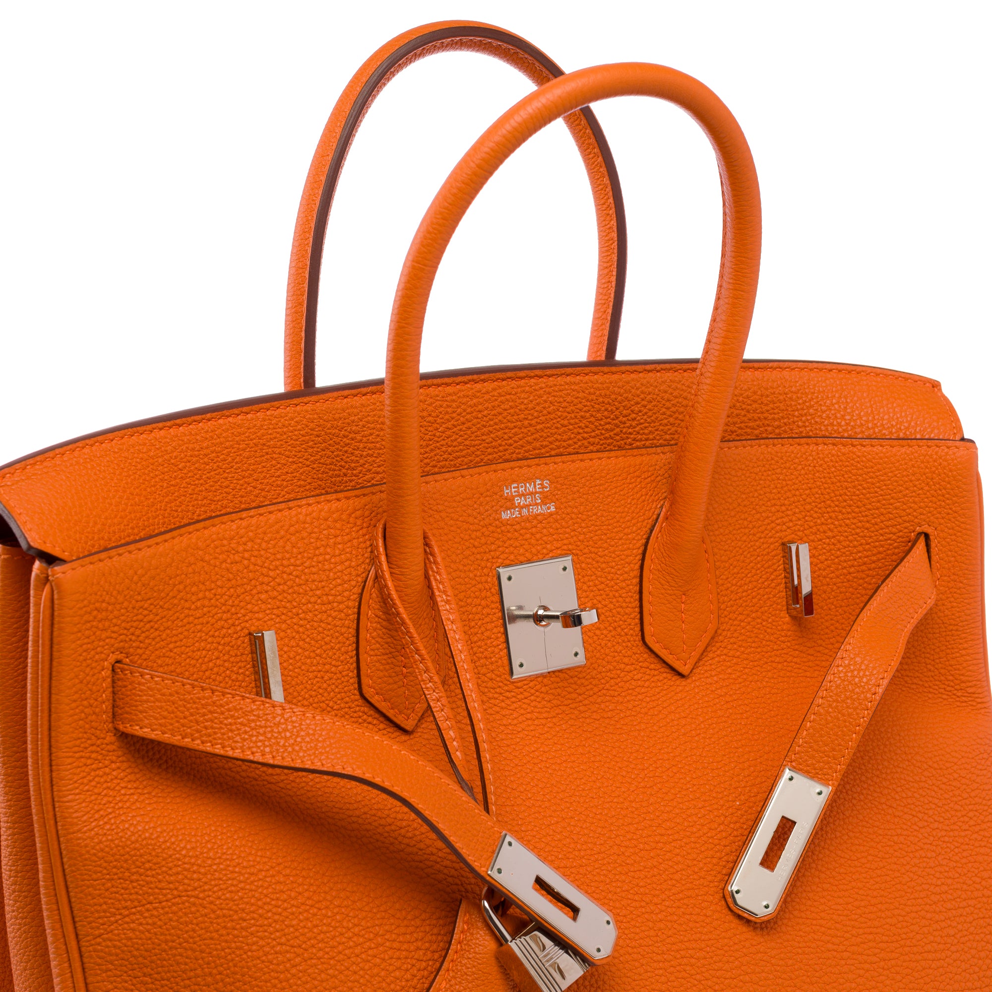 Sac HERMES Birkin 35 en Cuir Orange - 103812