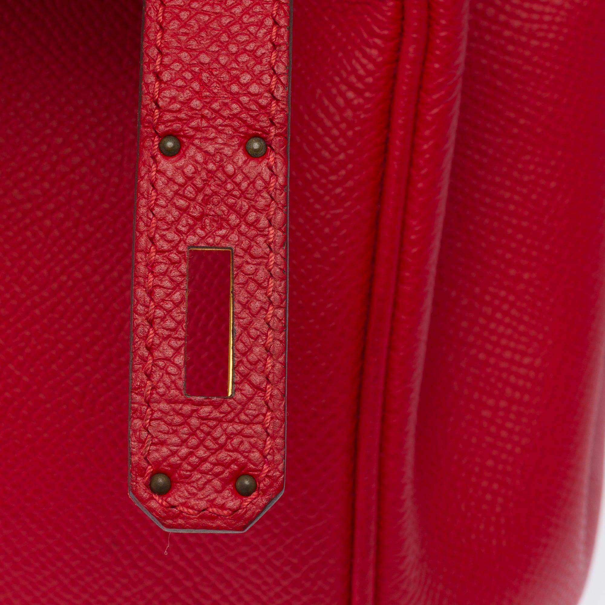 Sac HERMES Birkin 30 en Cuir Rouge - 103824