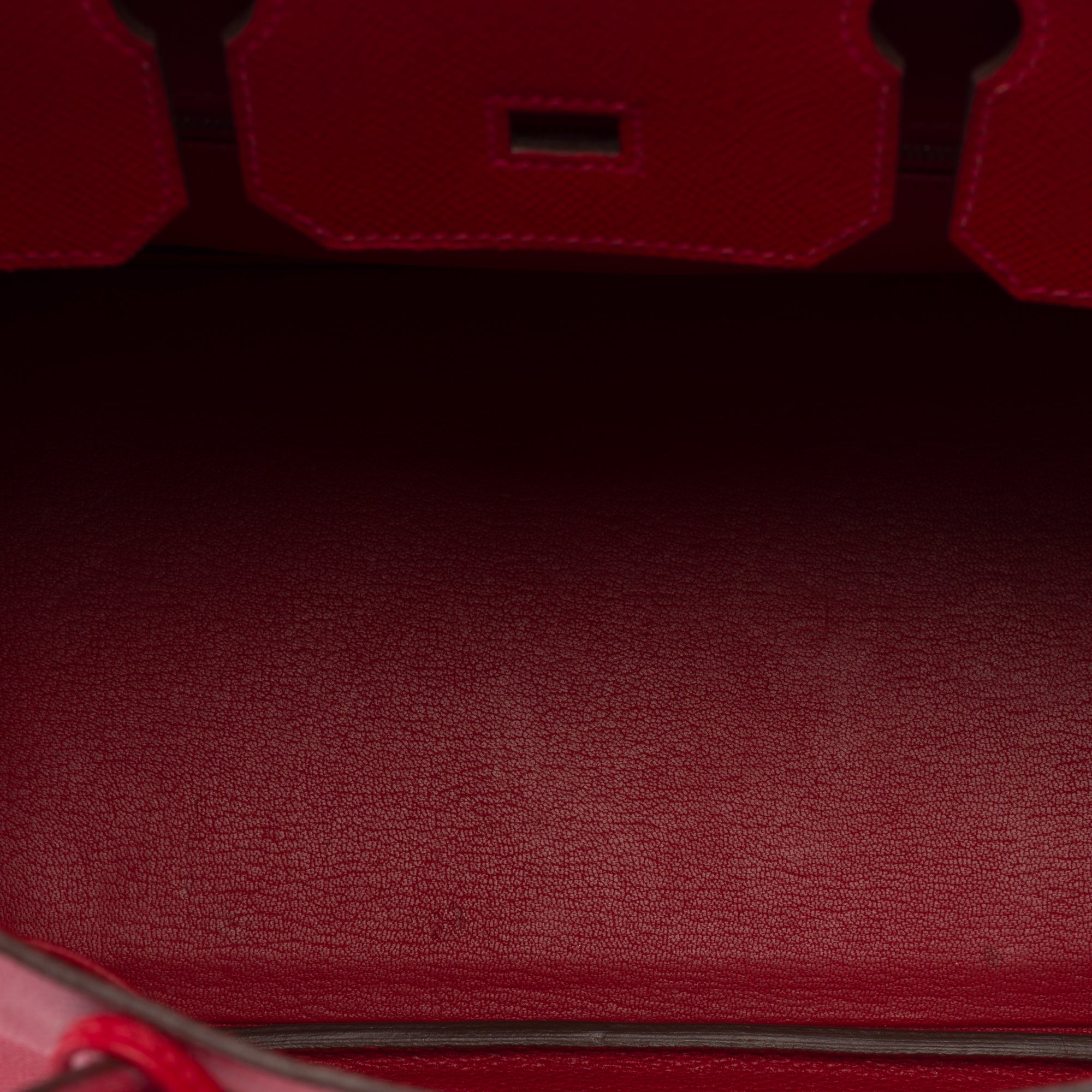 Sac HERMES Birkin 30 en Cuir Rouge - 103824