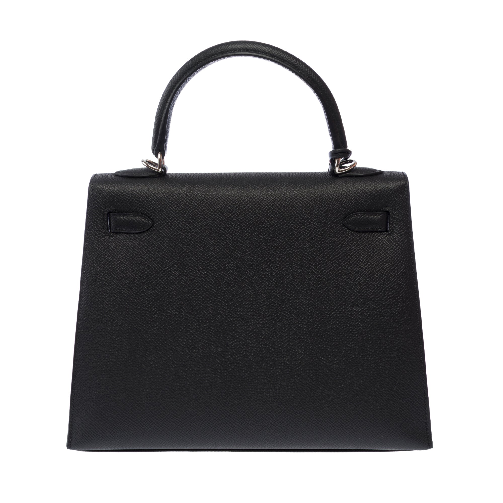 Sac HERMES Kelly 25 en Cuir Noir - 103817