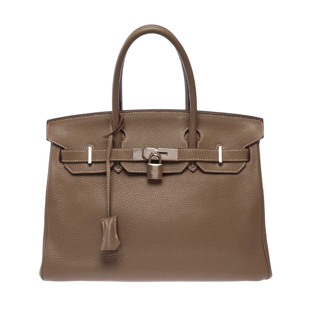Sac HERMES Birkin 30 en Cuir Étoupe - 103717
