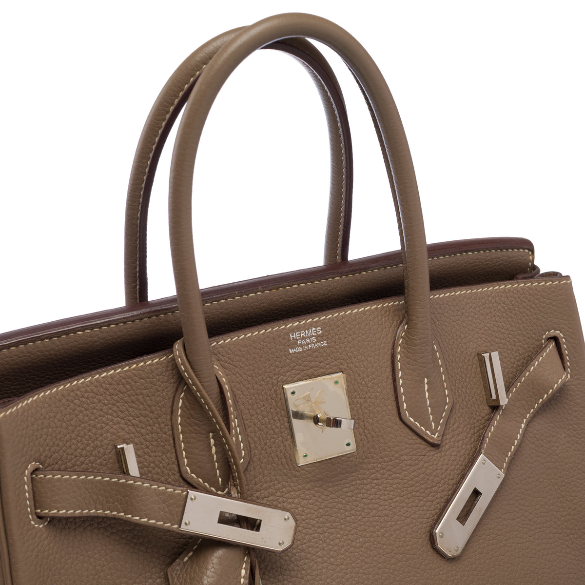 Sac HERMES Birkin 30 en Cuir Étoupe - 103717