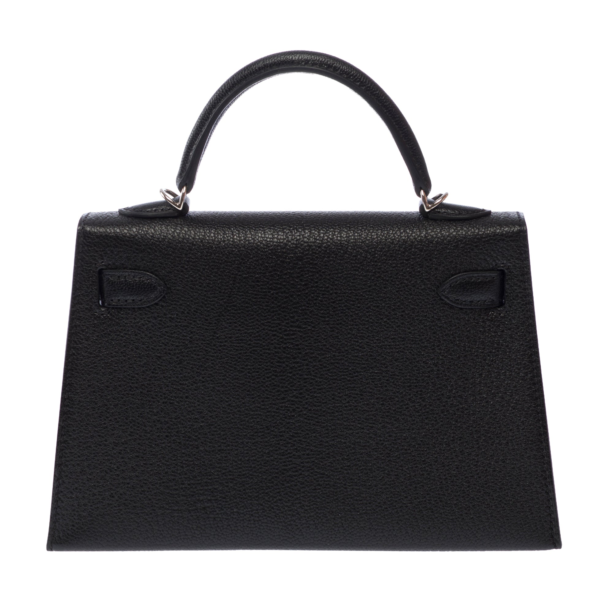Sac HERMES Kelly Mini en Cuir Noir - 103815