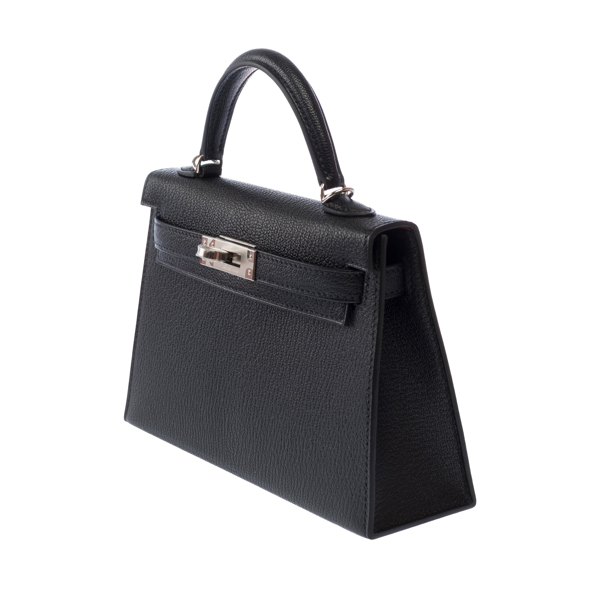 Sac HERMES Kelly Mini en Cuir Noir - 103815