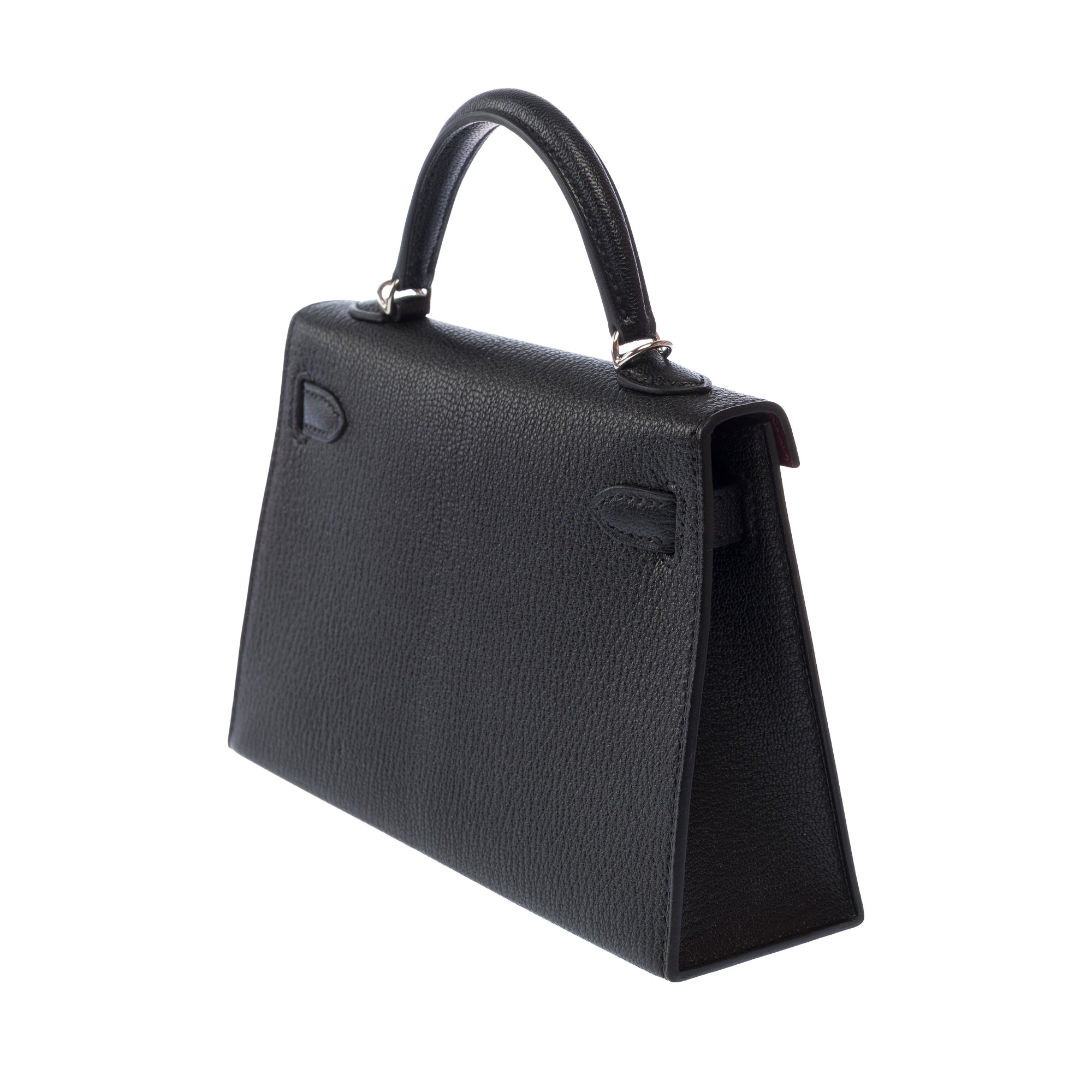 Sac HERMES Kelly Mini en Cuir Noir - 103815