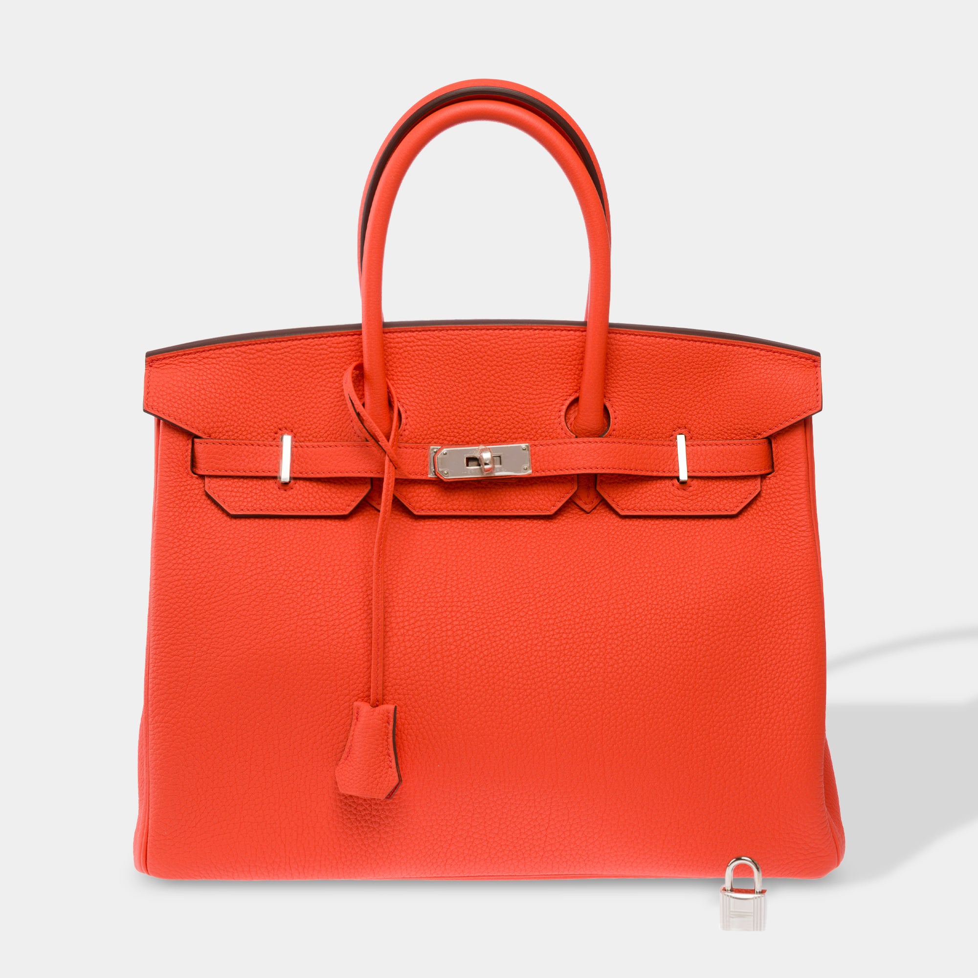 Sac HERMES Birkin 35 en Cuir Orange - 103819