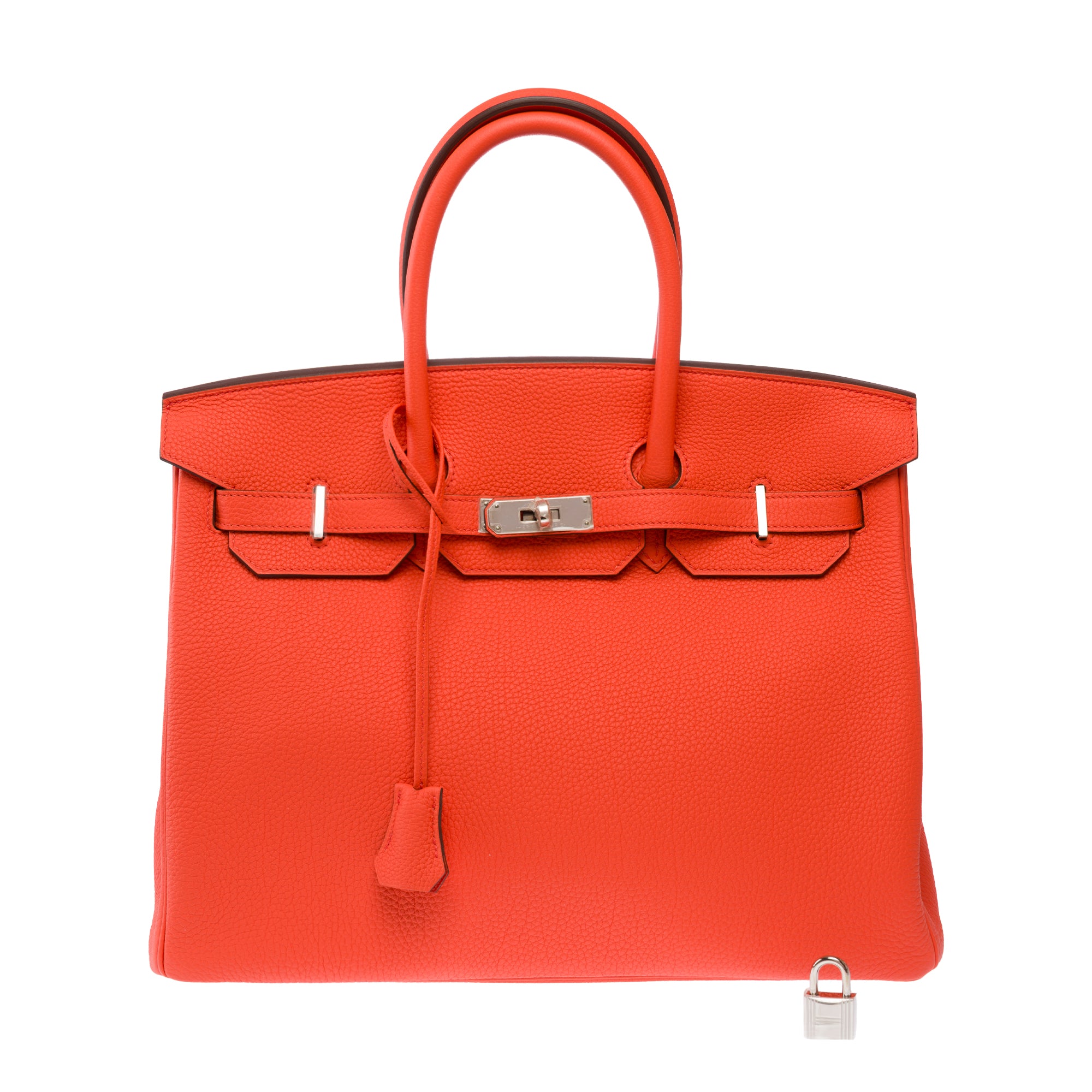 Sac HERMES Birkin 35 en Cuir Orange - 103819