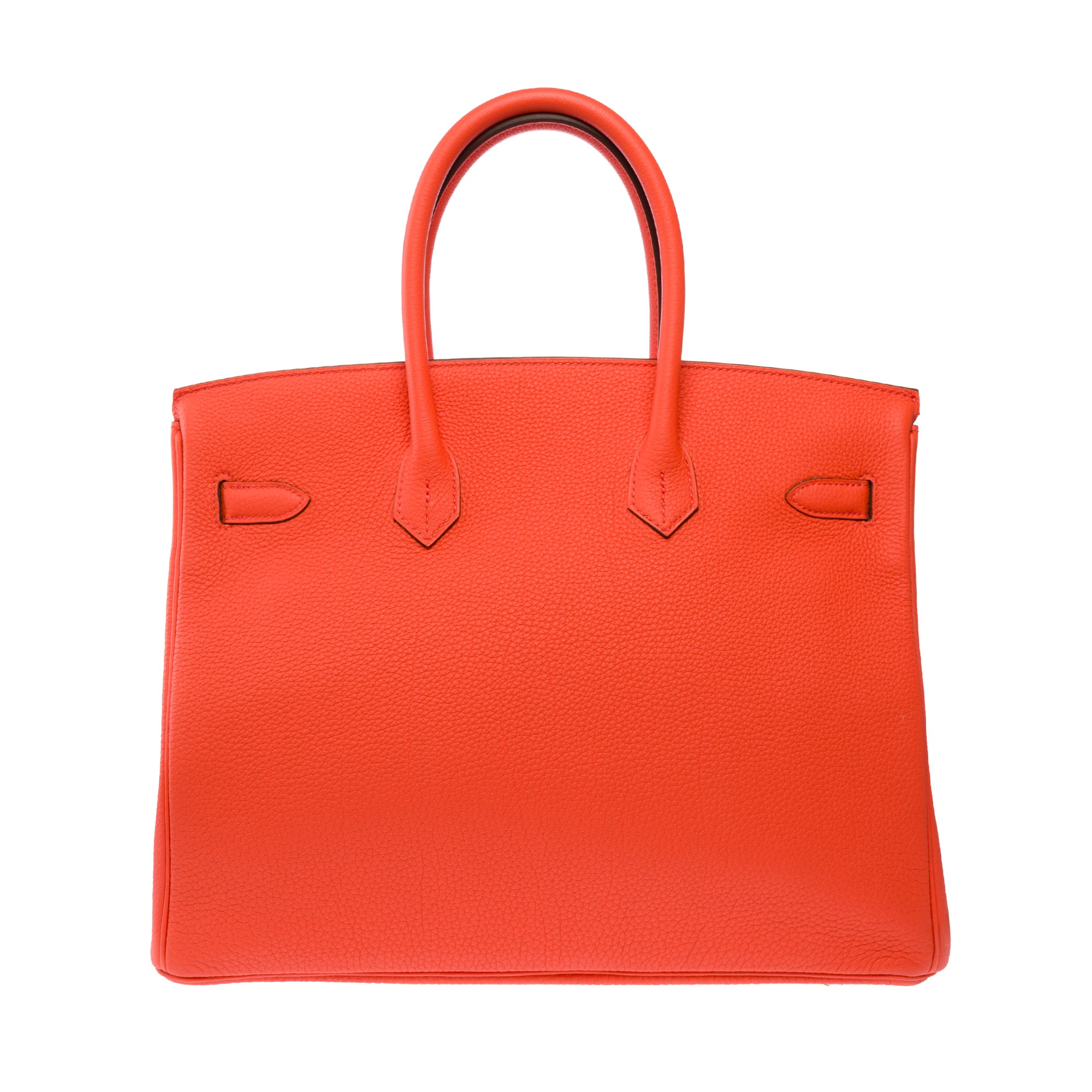 Sac HERMES Birkin 35 en Cuir Orange - 103819