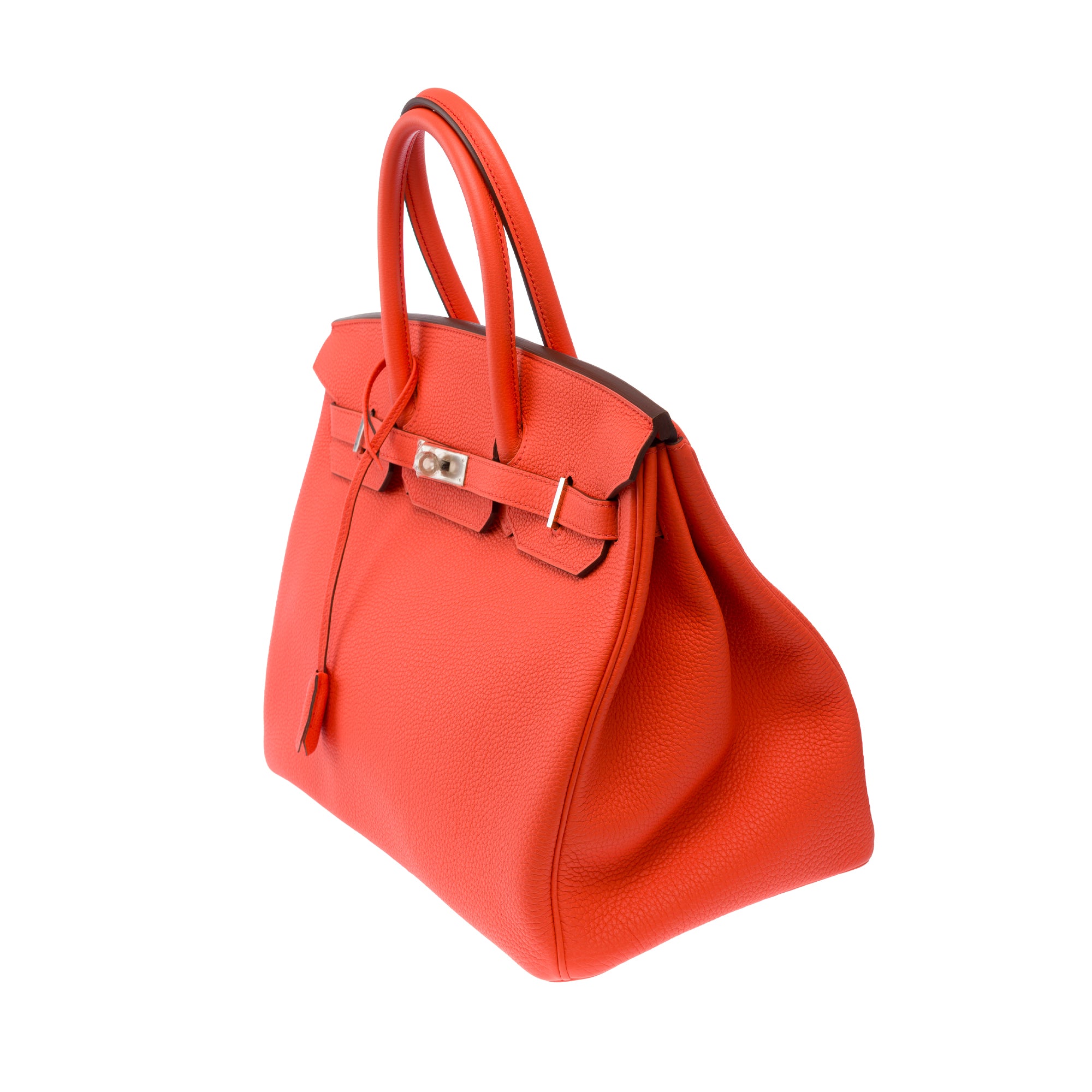 Sac HERMES Birkin 35 en Cuir Orange - 103819