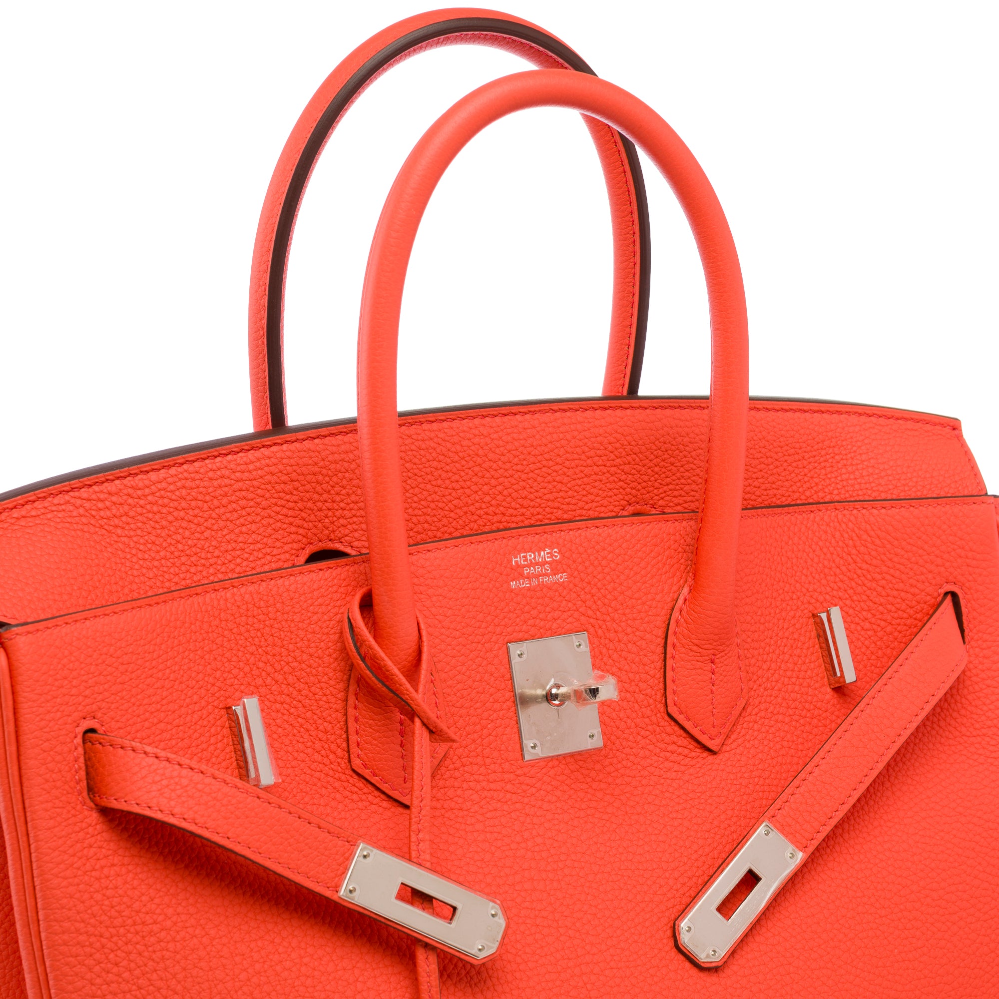 Sac HERMES Birkin 35 en Cuir Orange - 103819