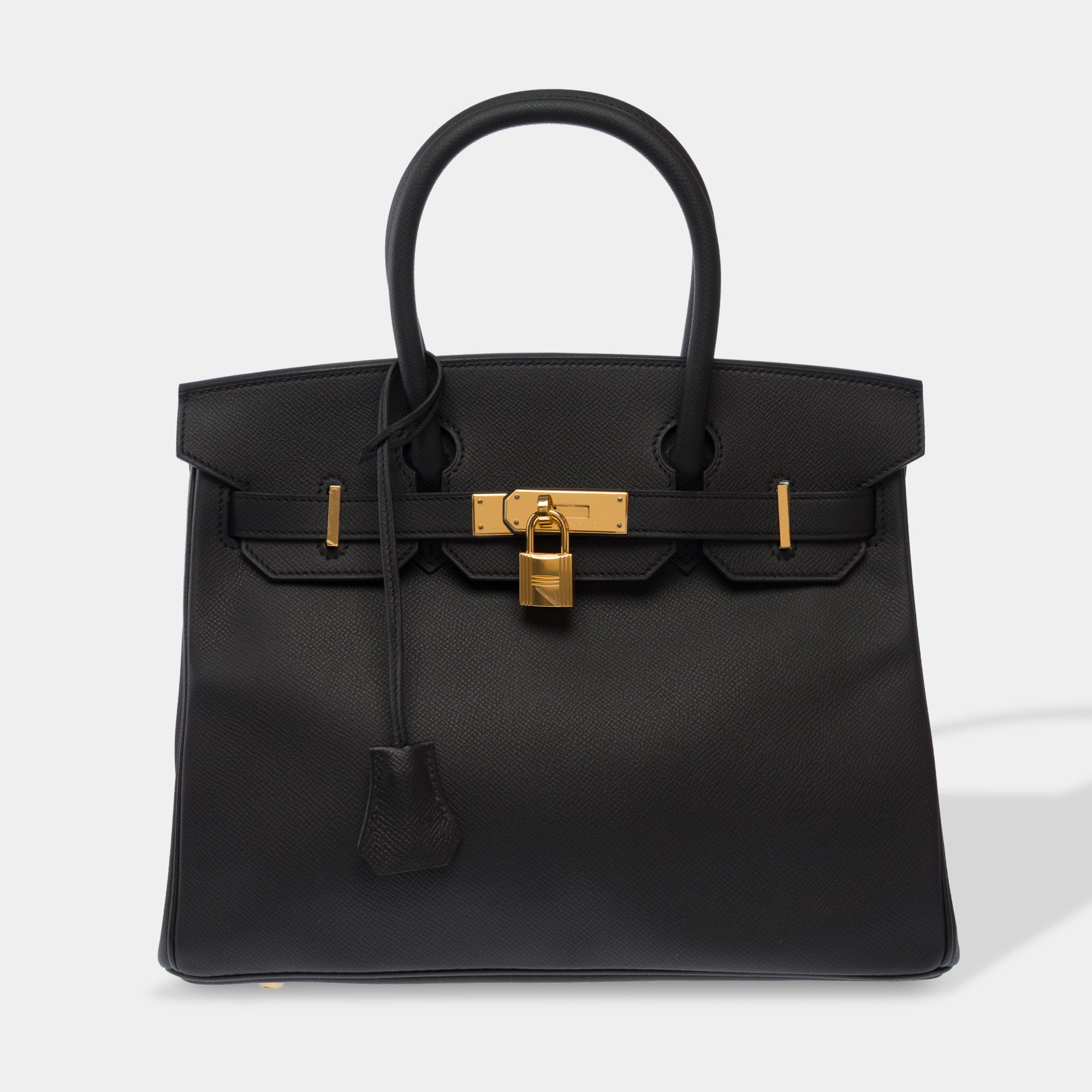 Sac HERMES Birkin 30 en Cuir Noir - 103825