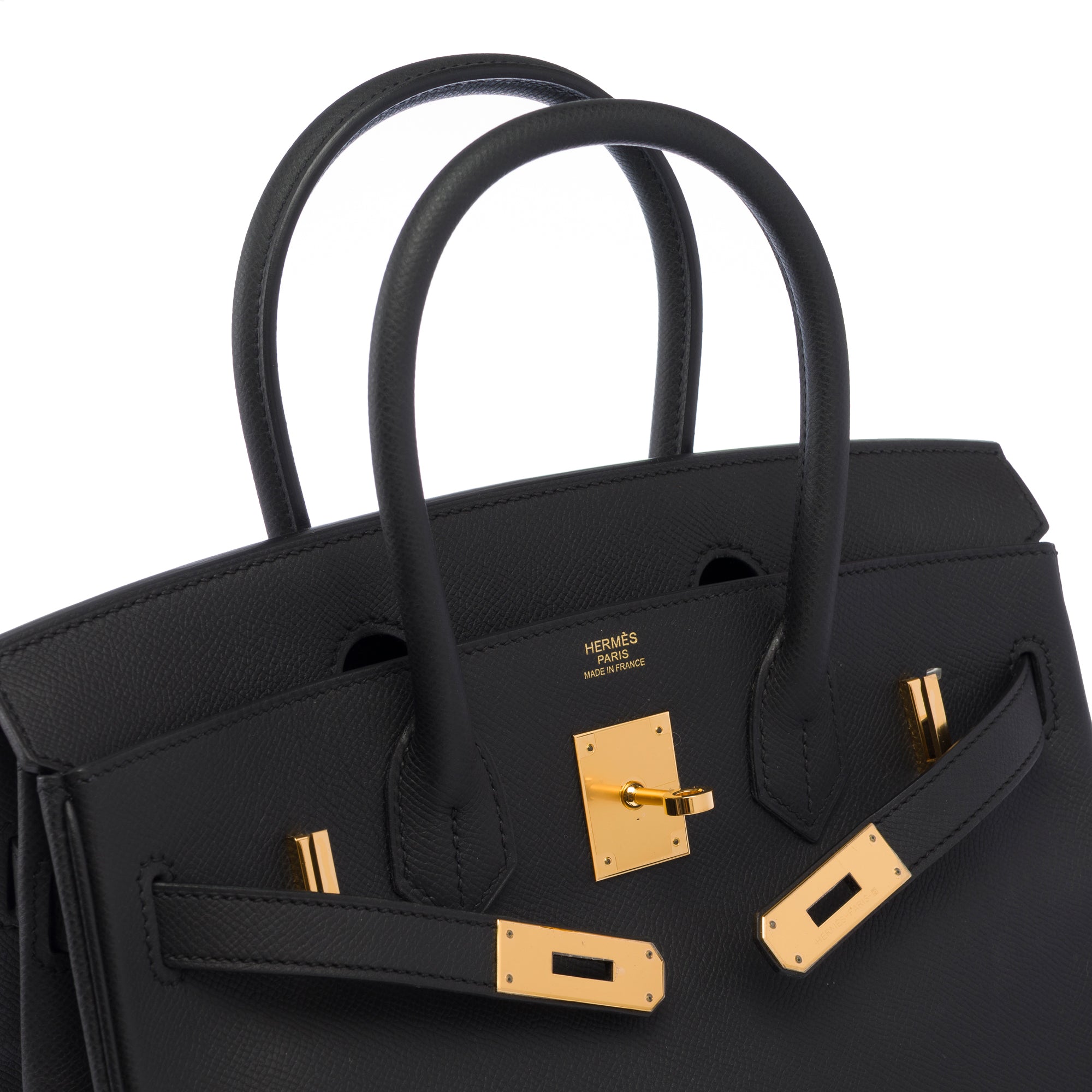 Sac HERMES Birkin 30 en Cuir Noir - 103825