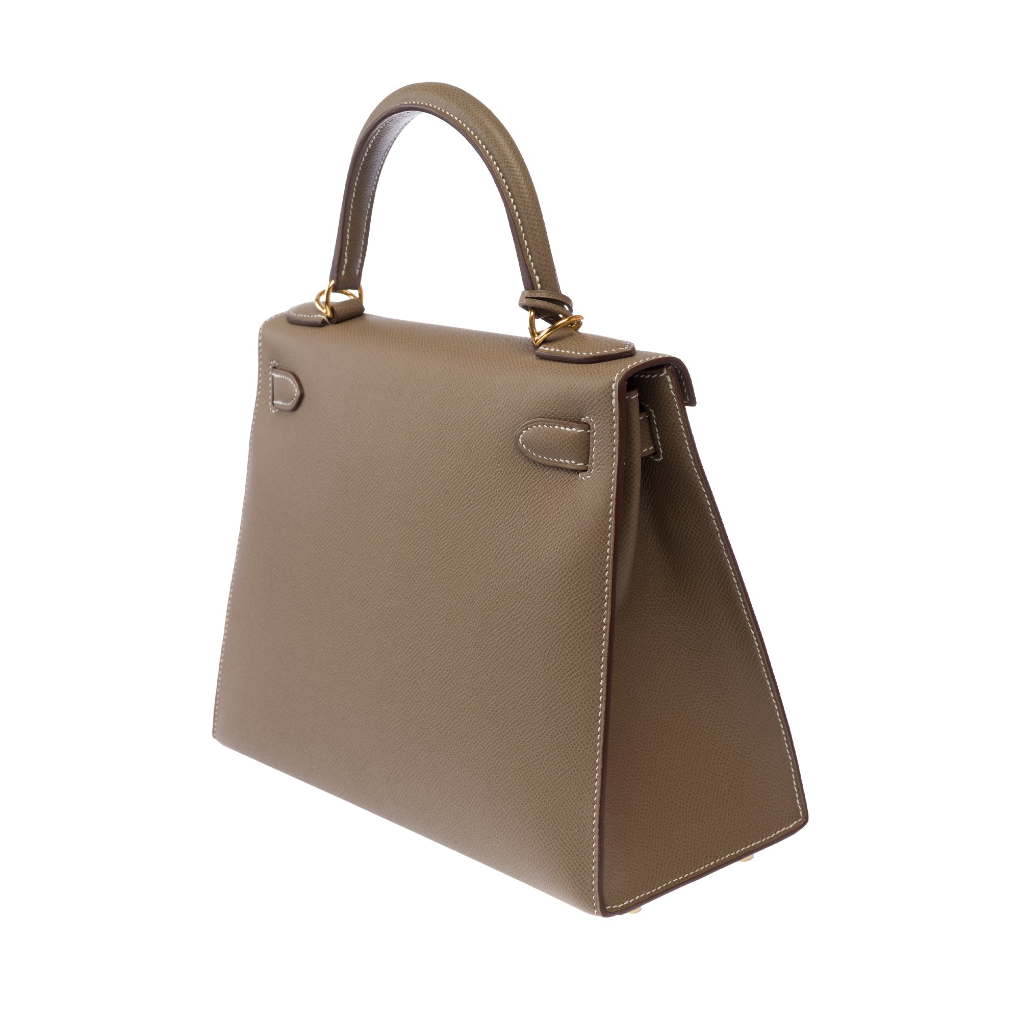 Sac HERMES Kelly 28 en Cuir Étoupe - 103811
